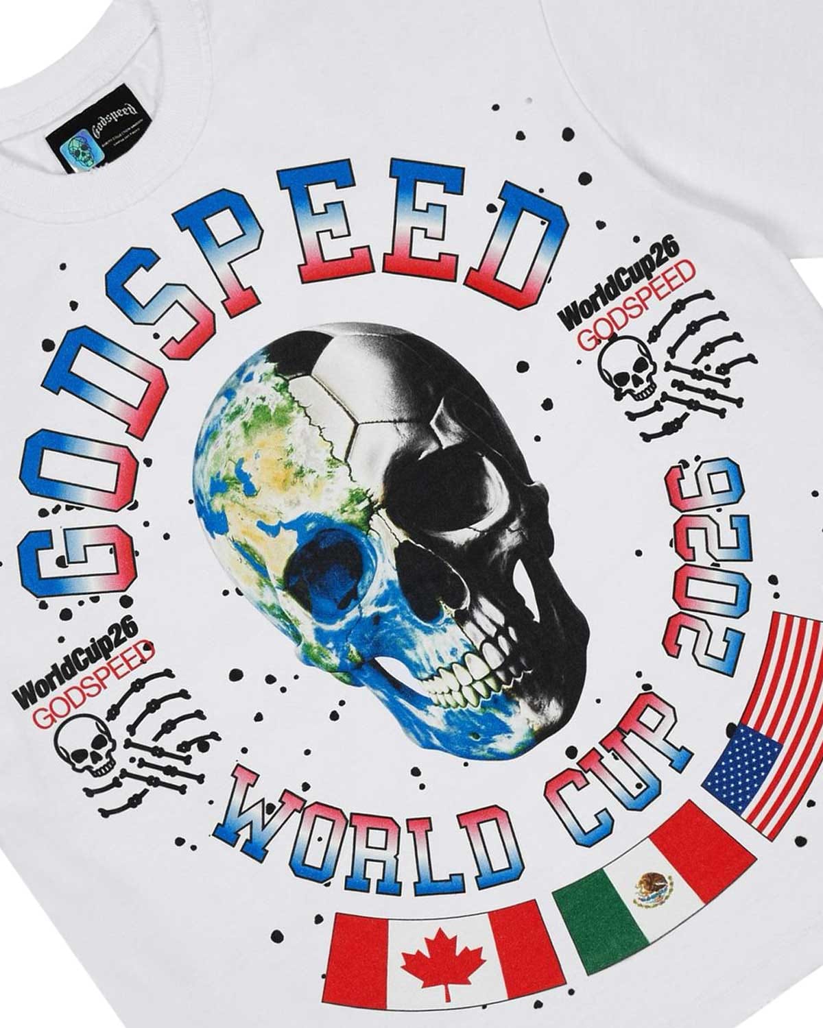 Godspeed Planet Futbol T-Shirt White