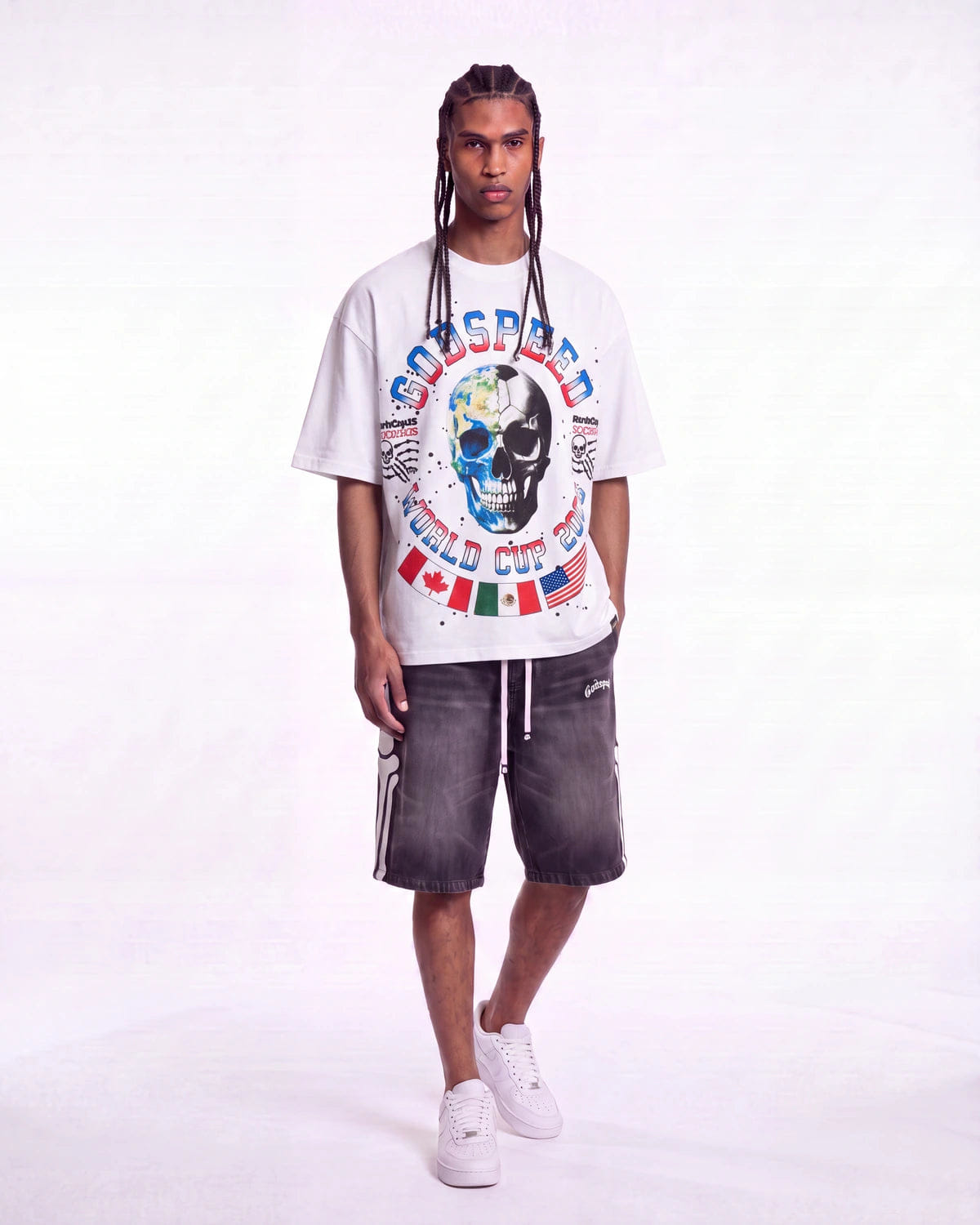 Godspeed Planet Futbol T-Shirt White