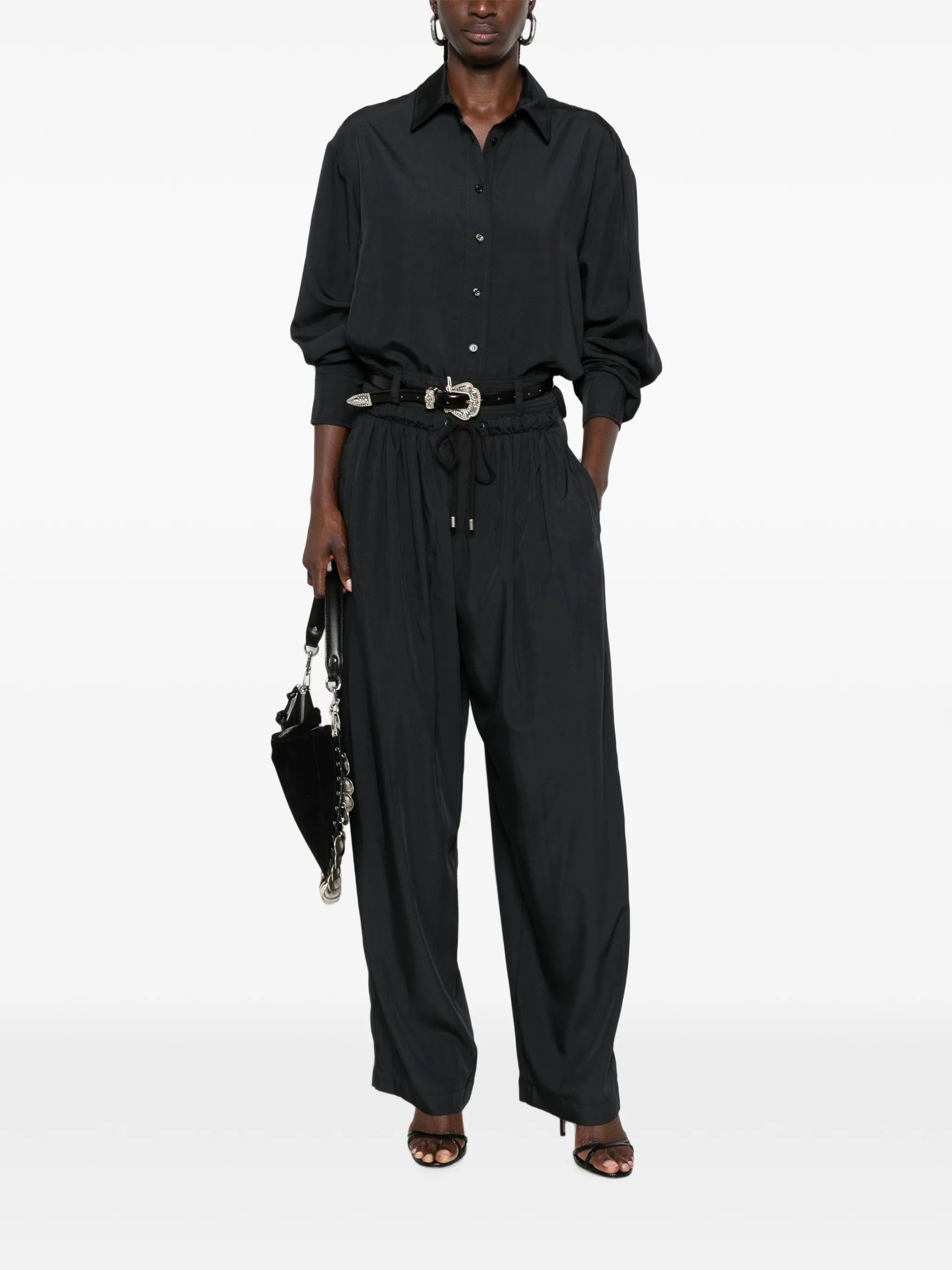Isabel Marant Inaya drawstring - fastening palazzo pants