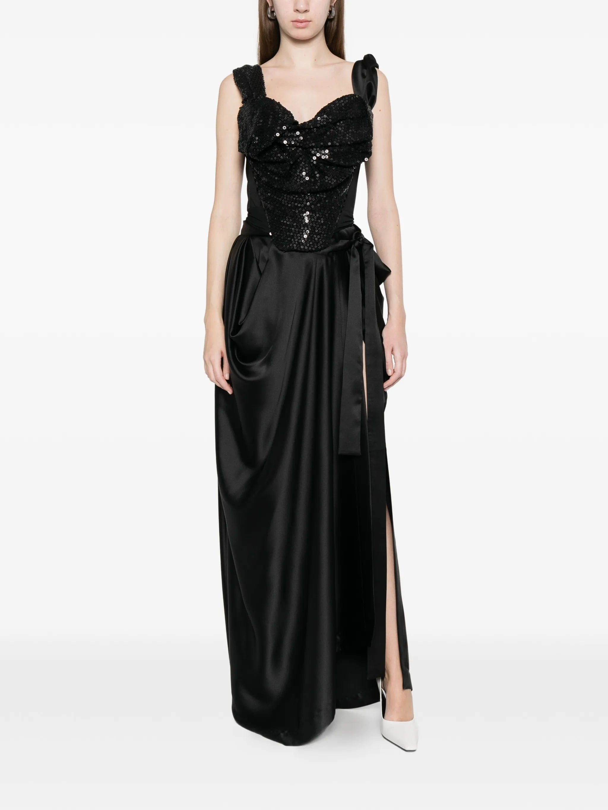 Vivienne Westwood Knot sequin embellished corset top