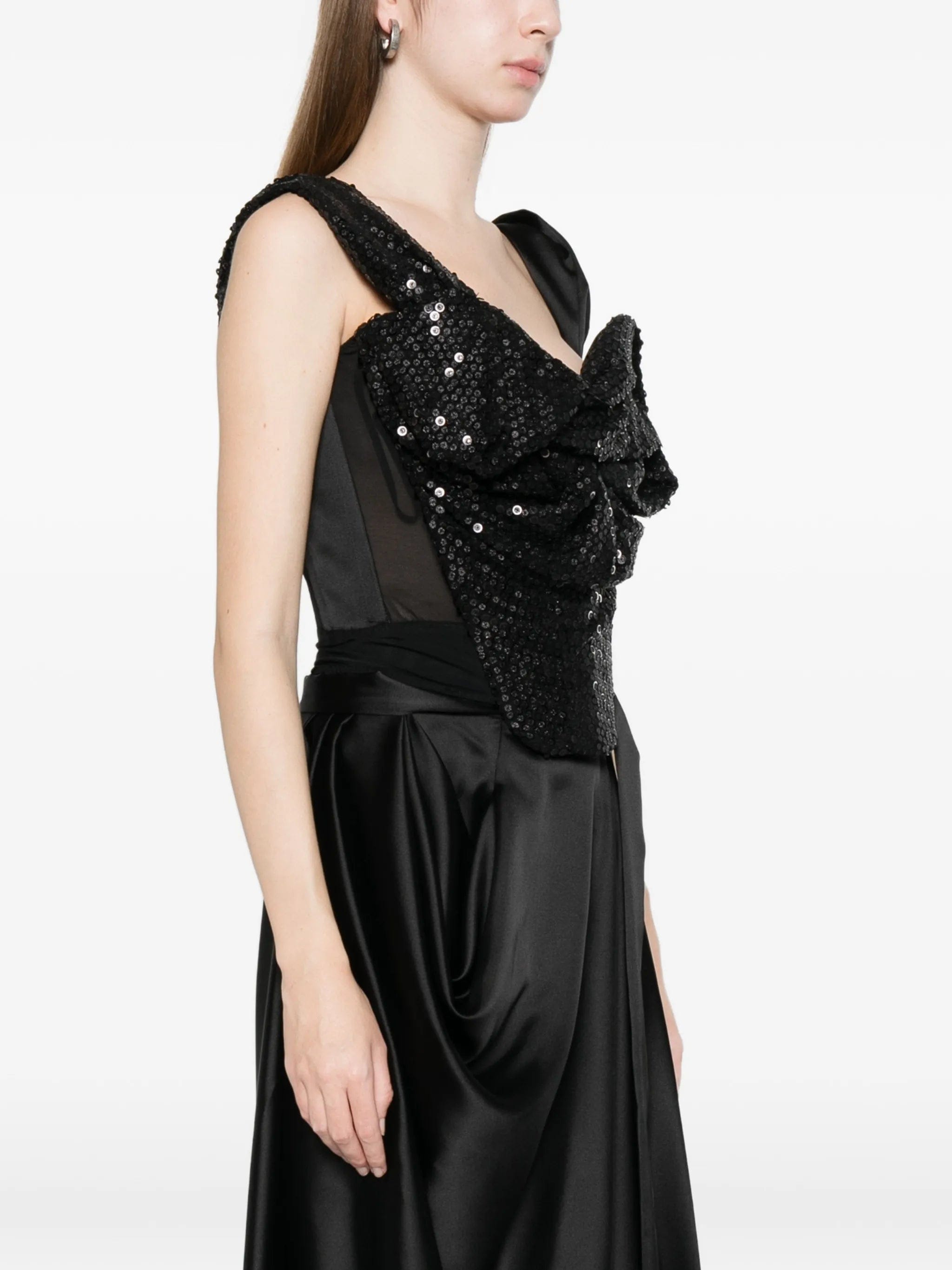 Vivienne Westwood Knot sequin embellished corset top