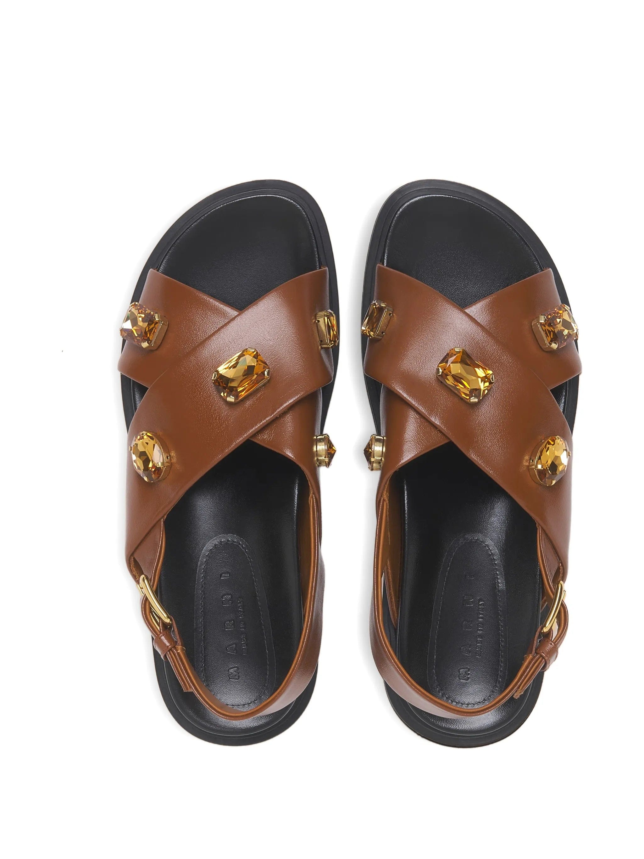 Marni crystal - embellished Fussbett sandals