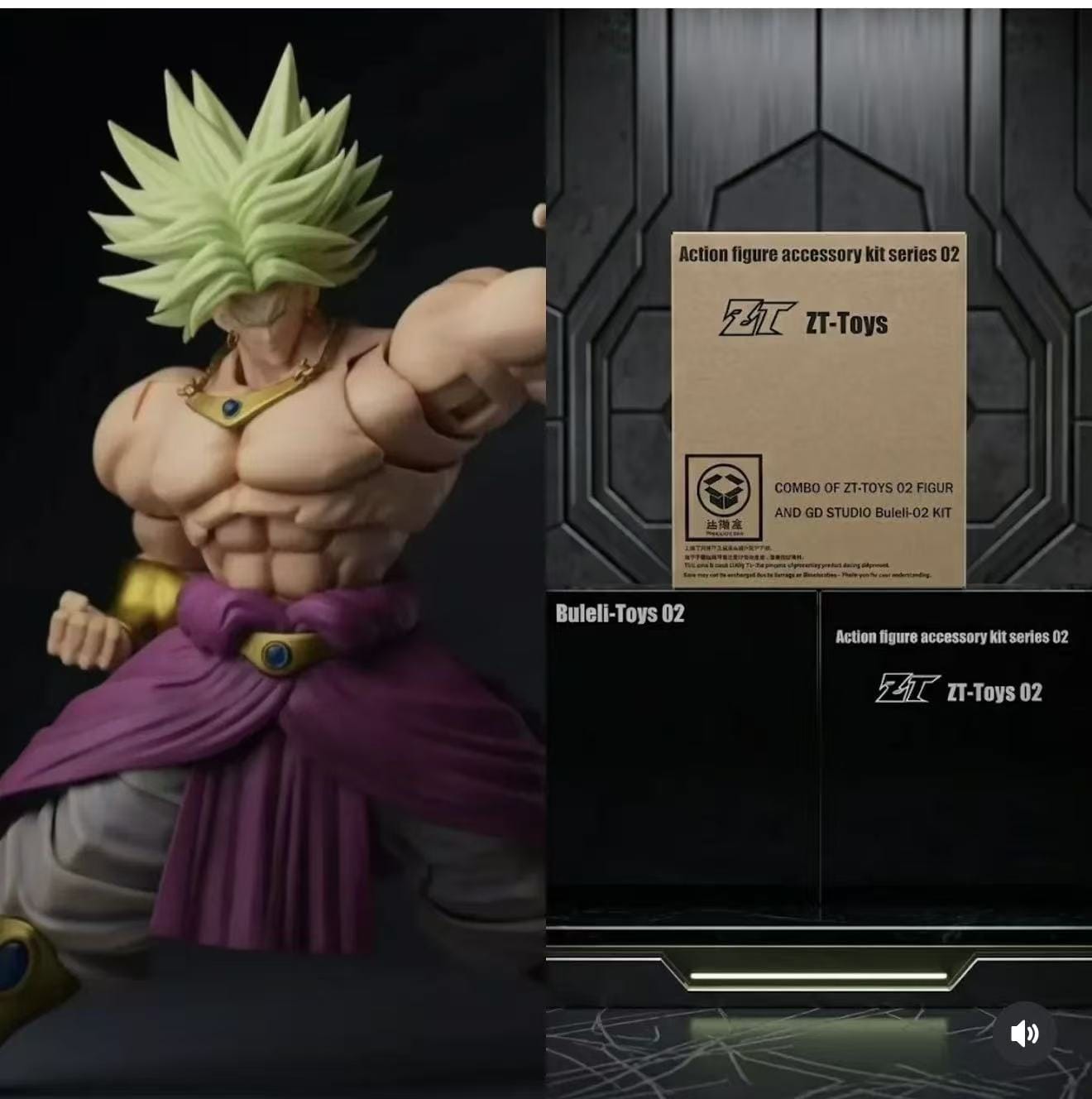 ZT Toys 02 Broly Action Figure Combo