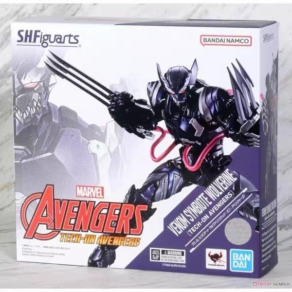 SHF S.H.Figuarts Tech - ON Avengers: Venom Symbiote Wolverine Action Figure
