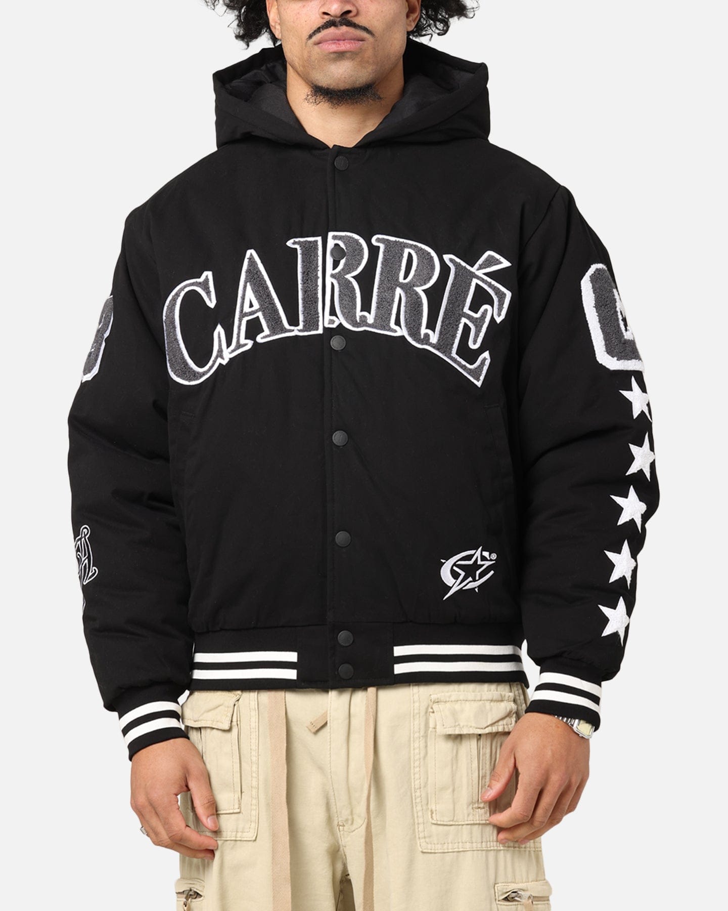 Carre C - Star Varsity Jacket Black