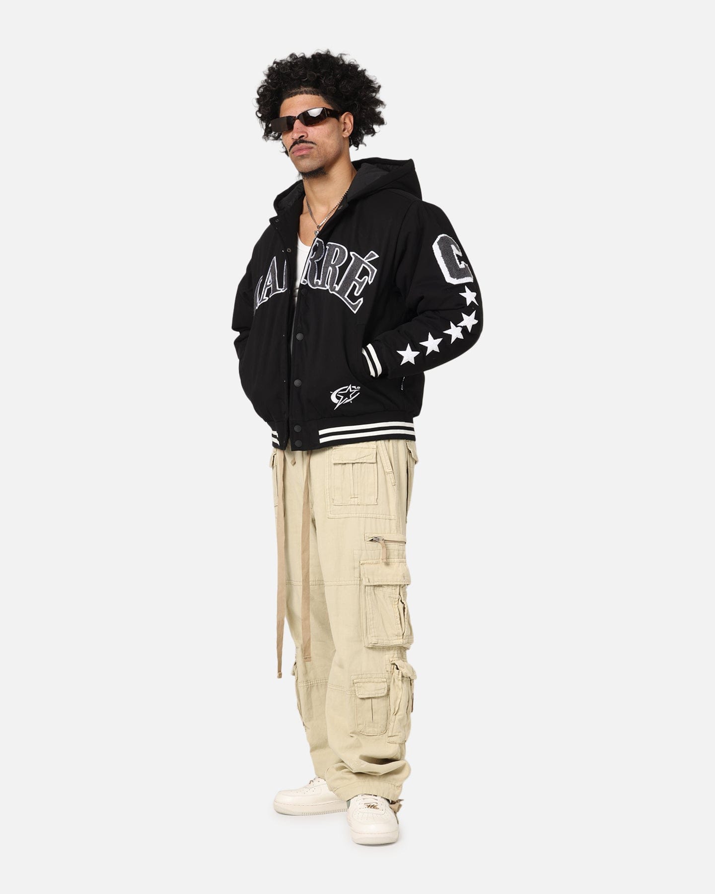 Carre C - Star Varsity Jacket Black