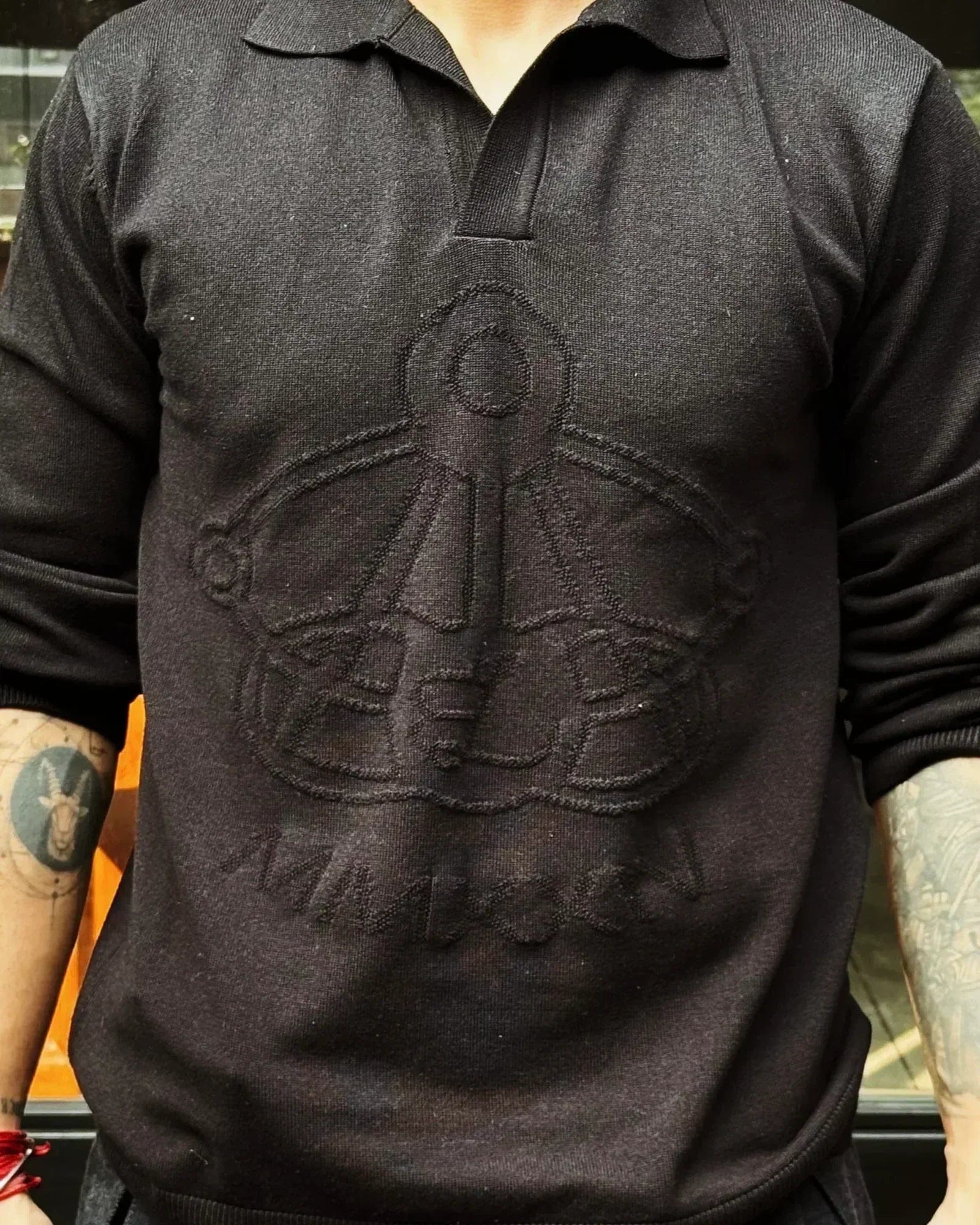 Lost Exit Winter Knit Polo