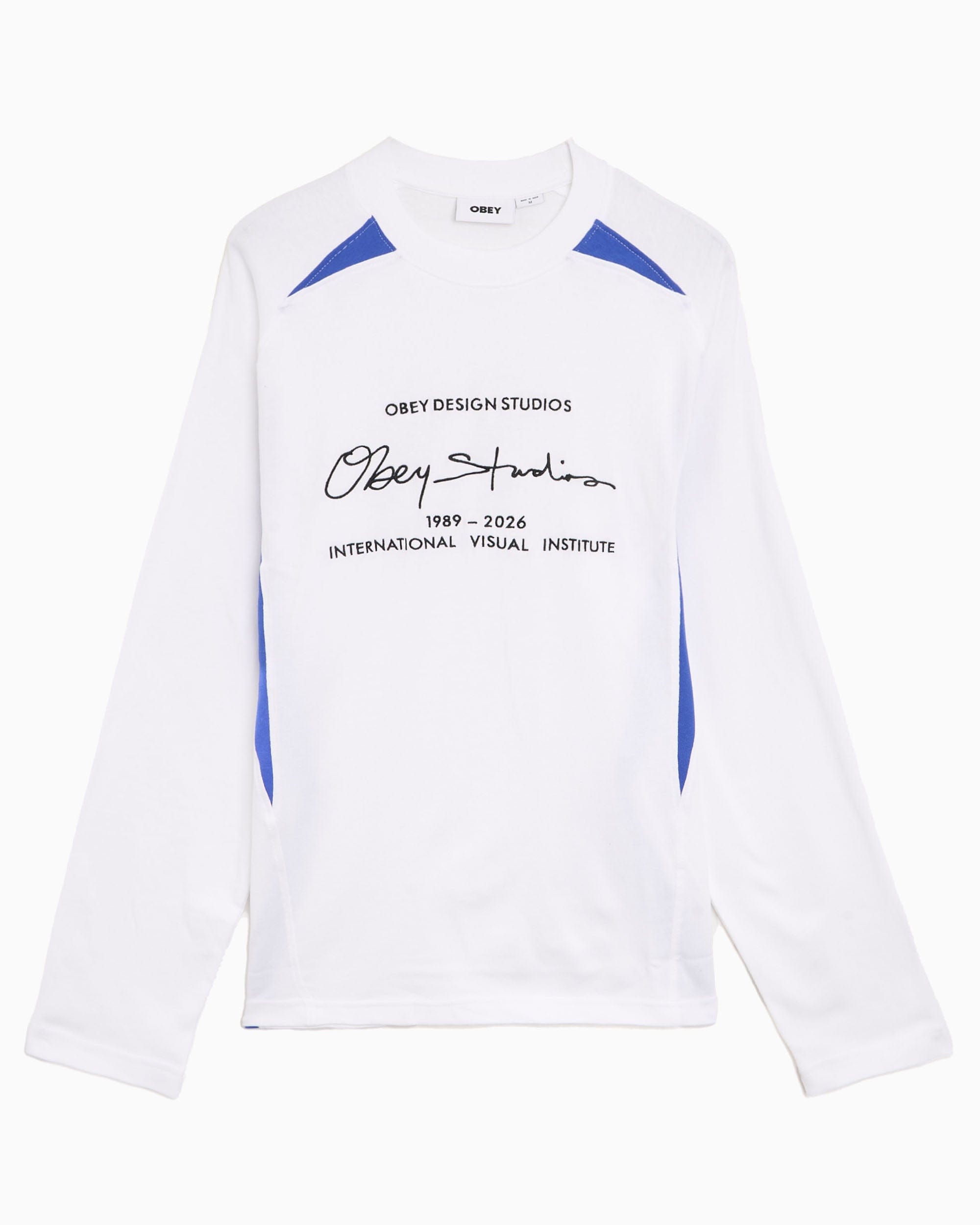OBEY Clothing Camiseta bordado de manga larga OBEY Clothing League para hombre