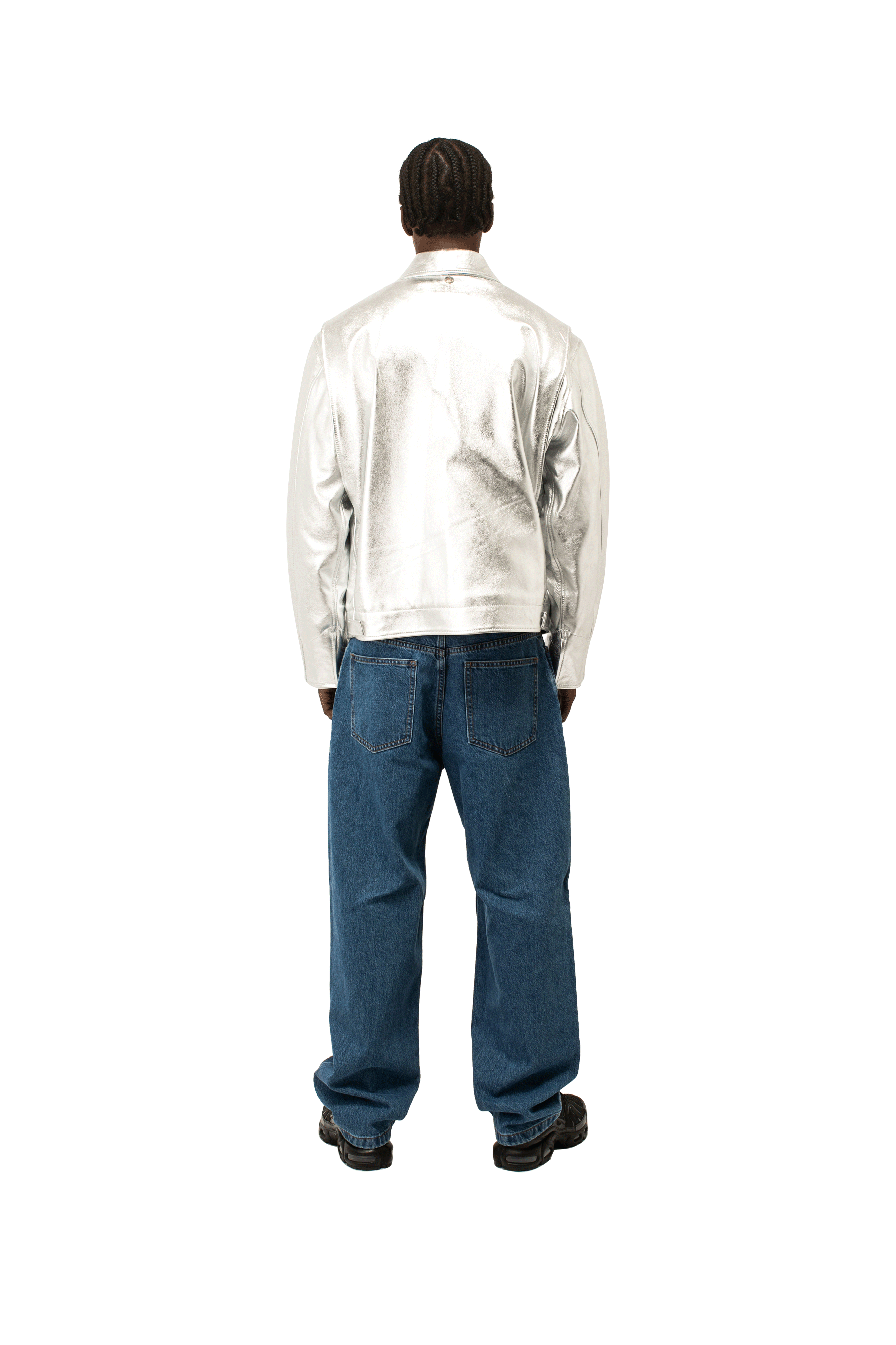 One Block Down Laminated Leather Jacket