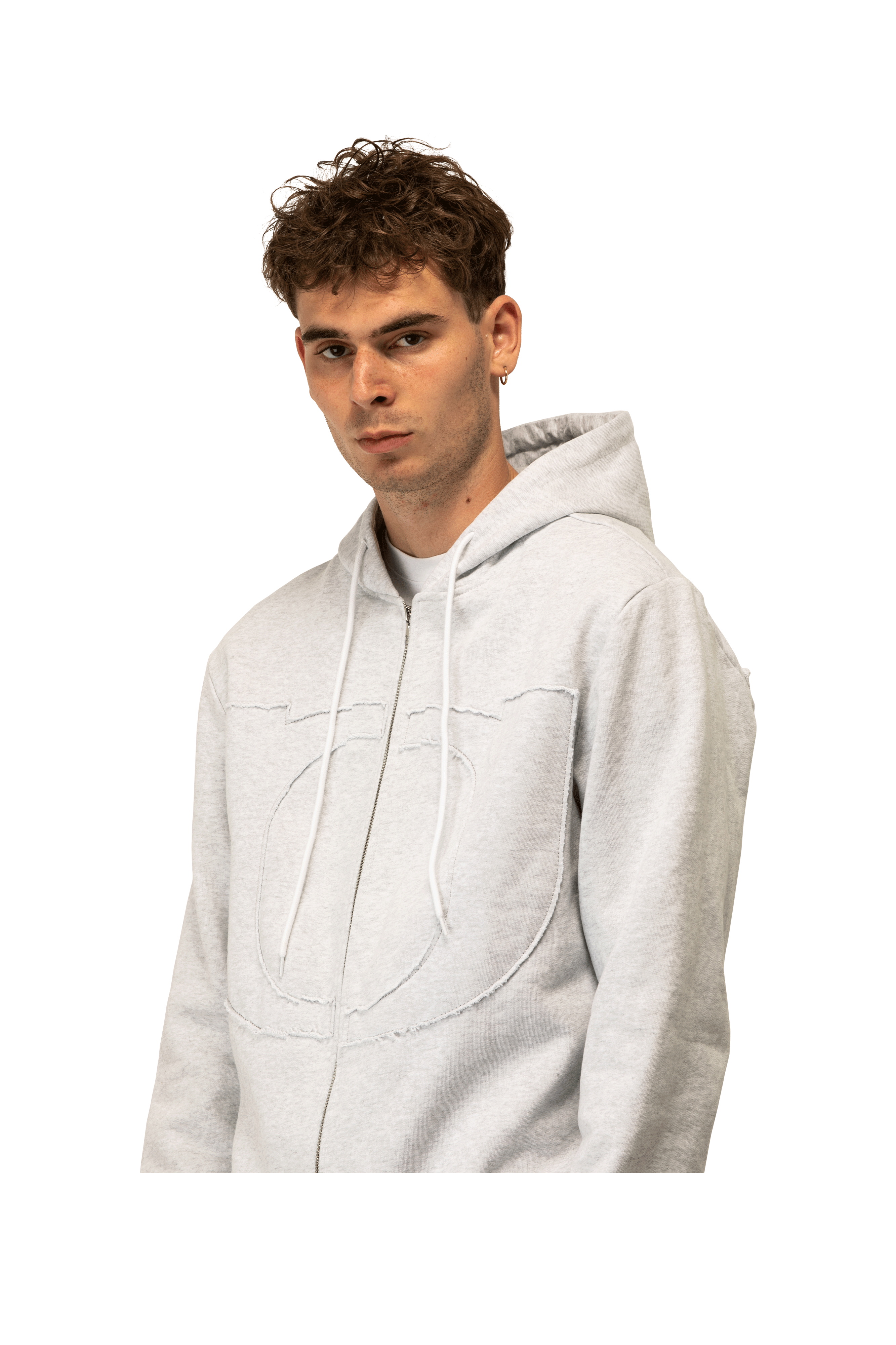 Logo Stitched Logo Hoodie