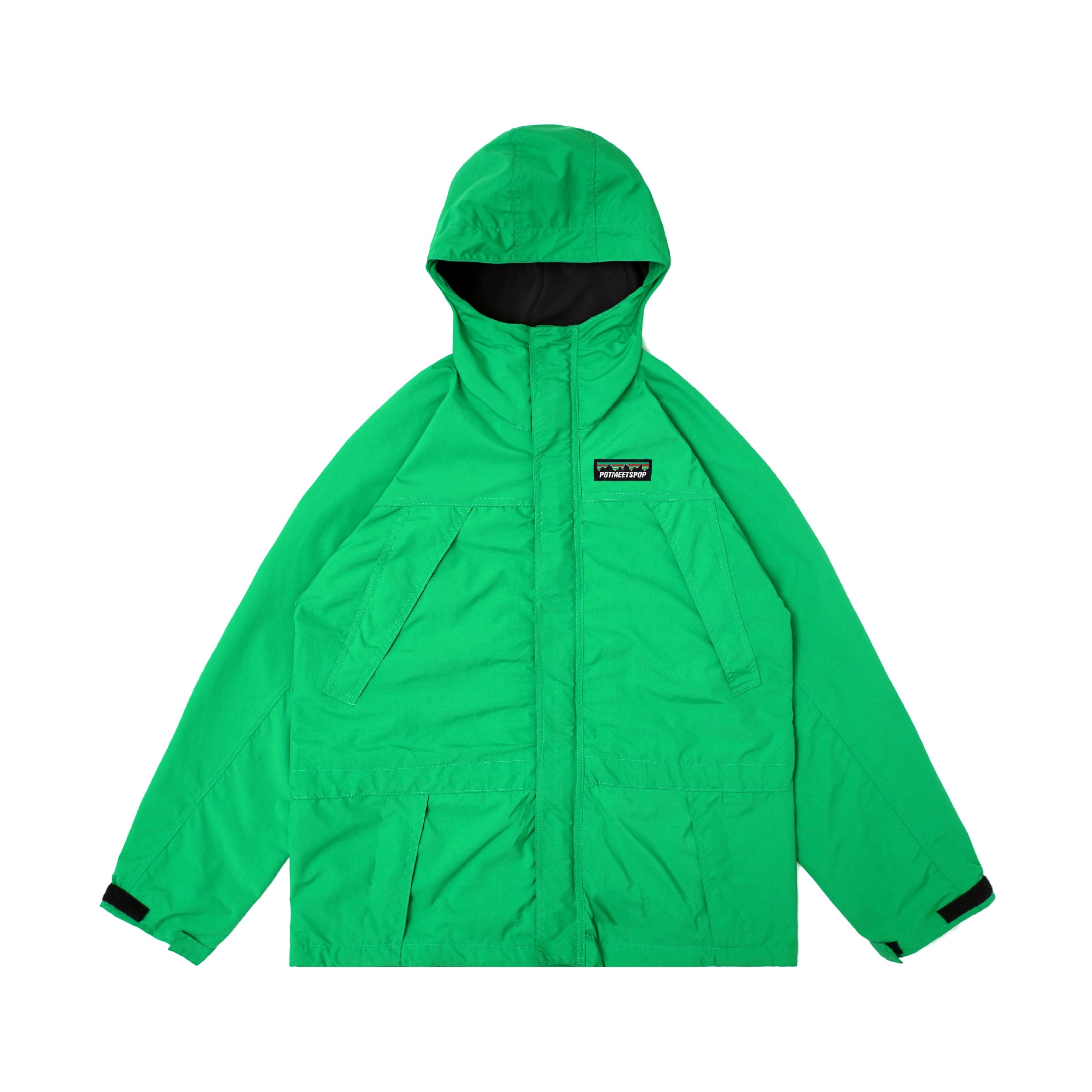 Pot Meets Pop Leafy Outdoor Jacket - Green