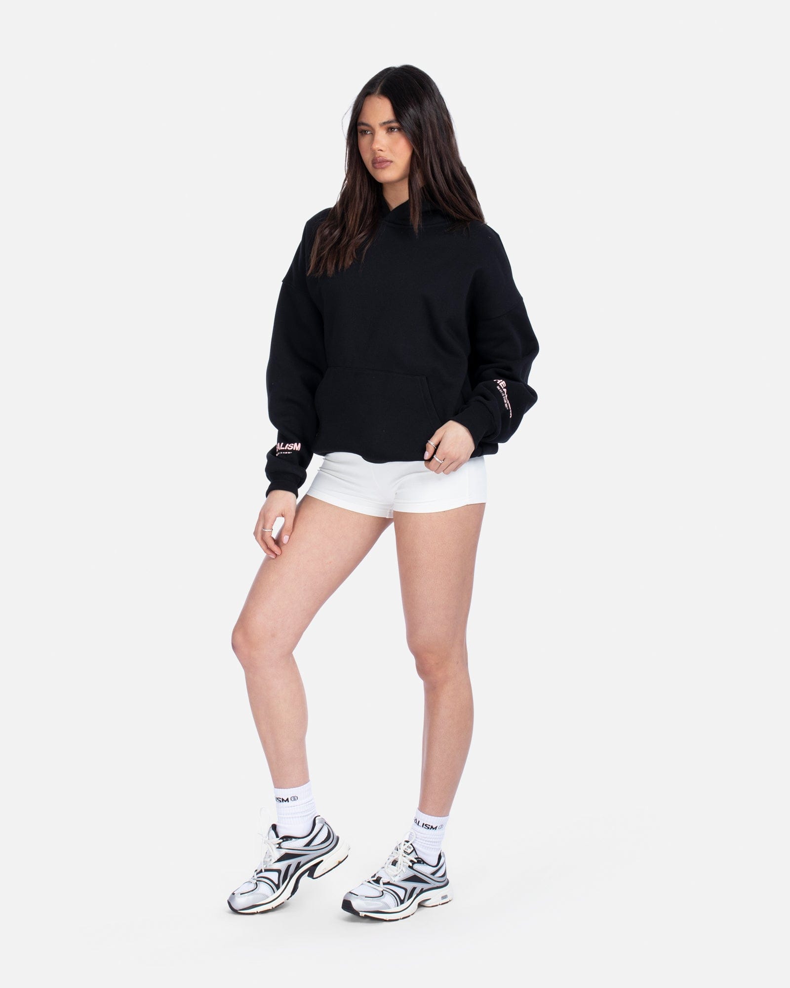 Realism SSS REALISM COURT BOXY HOODIE MIDNIGHT PEACH V2