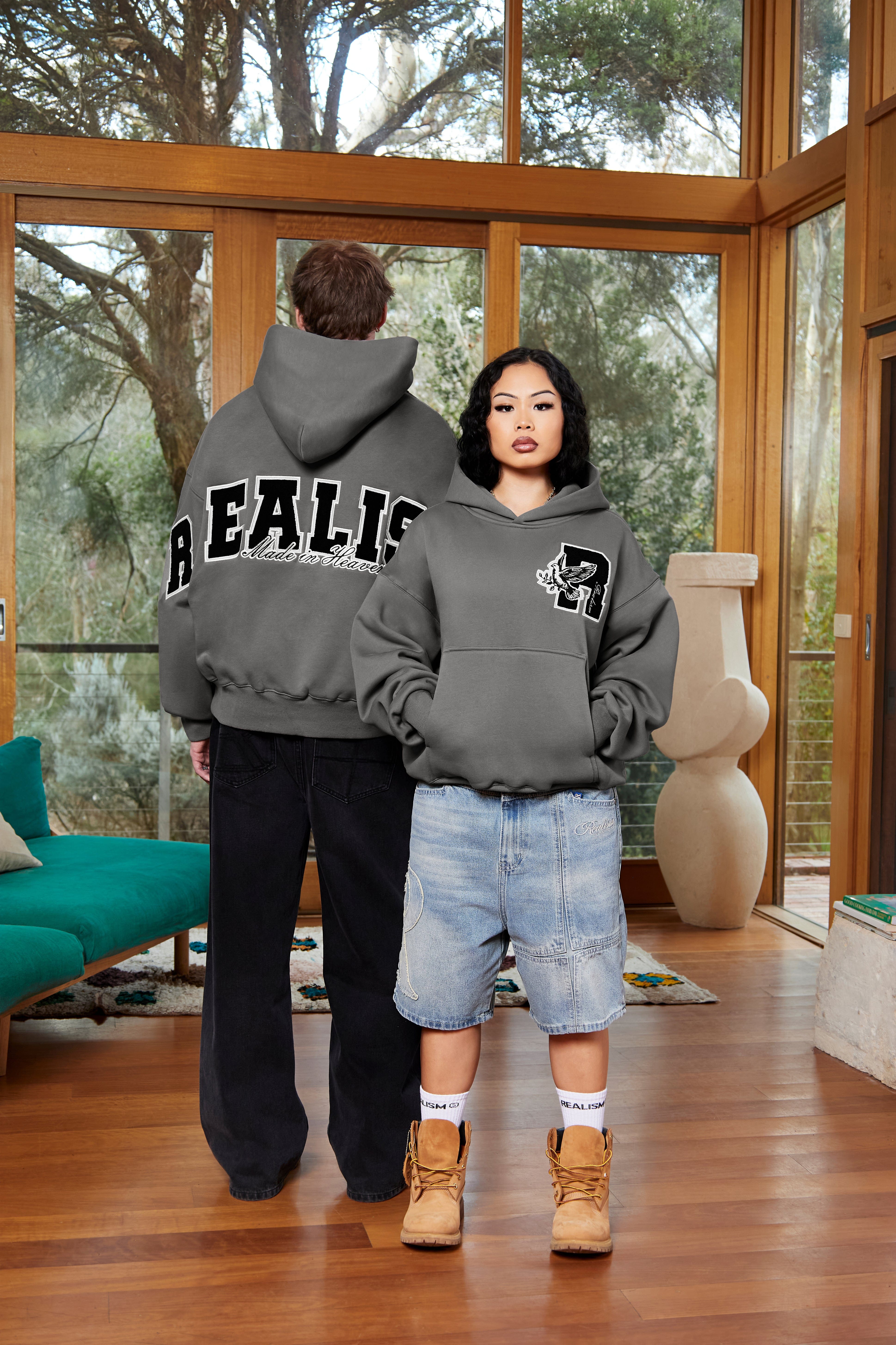 Realism SSS REALISM COLLEGE TEAM HOODIE V2 COOL GREY