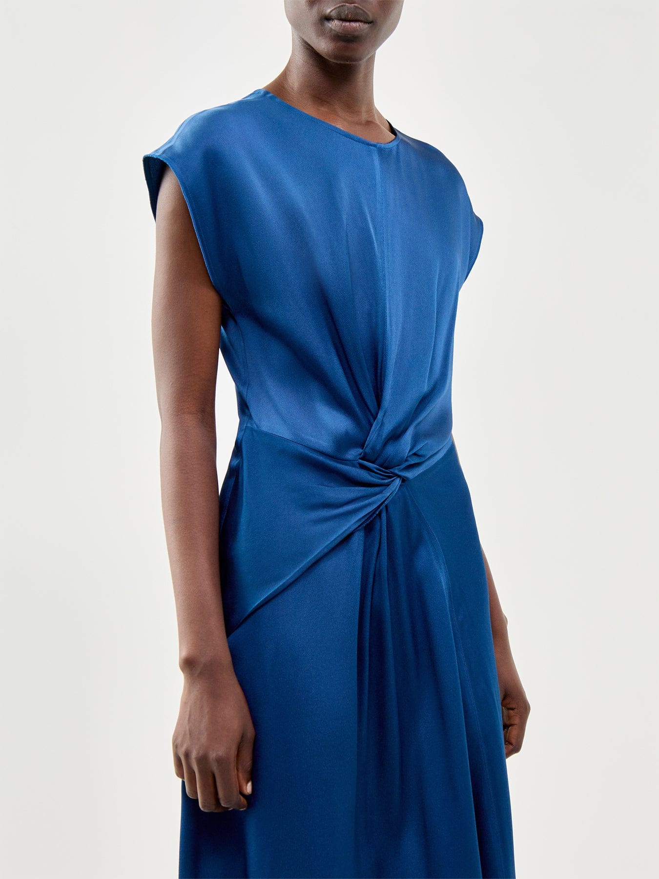 Victoria Beckham Aria Midi Dress Blue