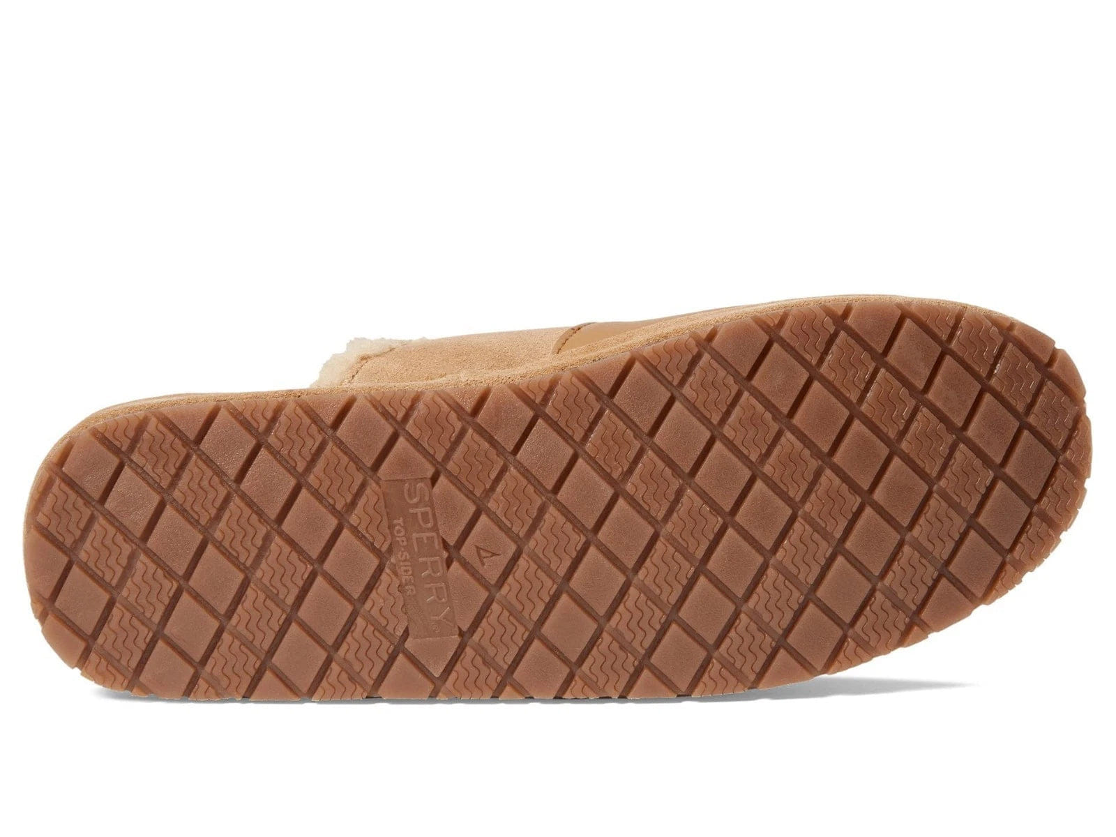 FAUX FUR Sperry Cape May STS24748 - 260 Slipper MensBrown Leather Faux Fur Mule HTAT1403