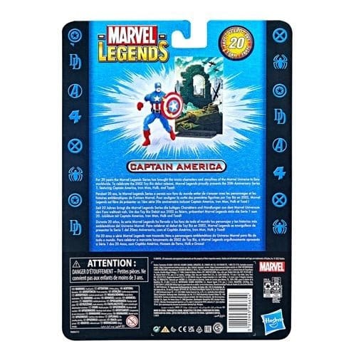 Hasbro Marvel Legends 20th Anniversary Series 1 Captain America 6 - inch Action Figure