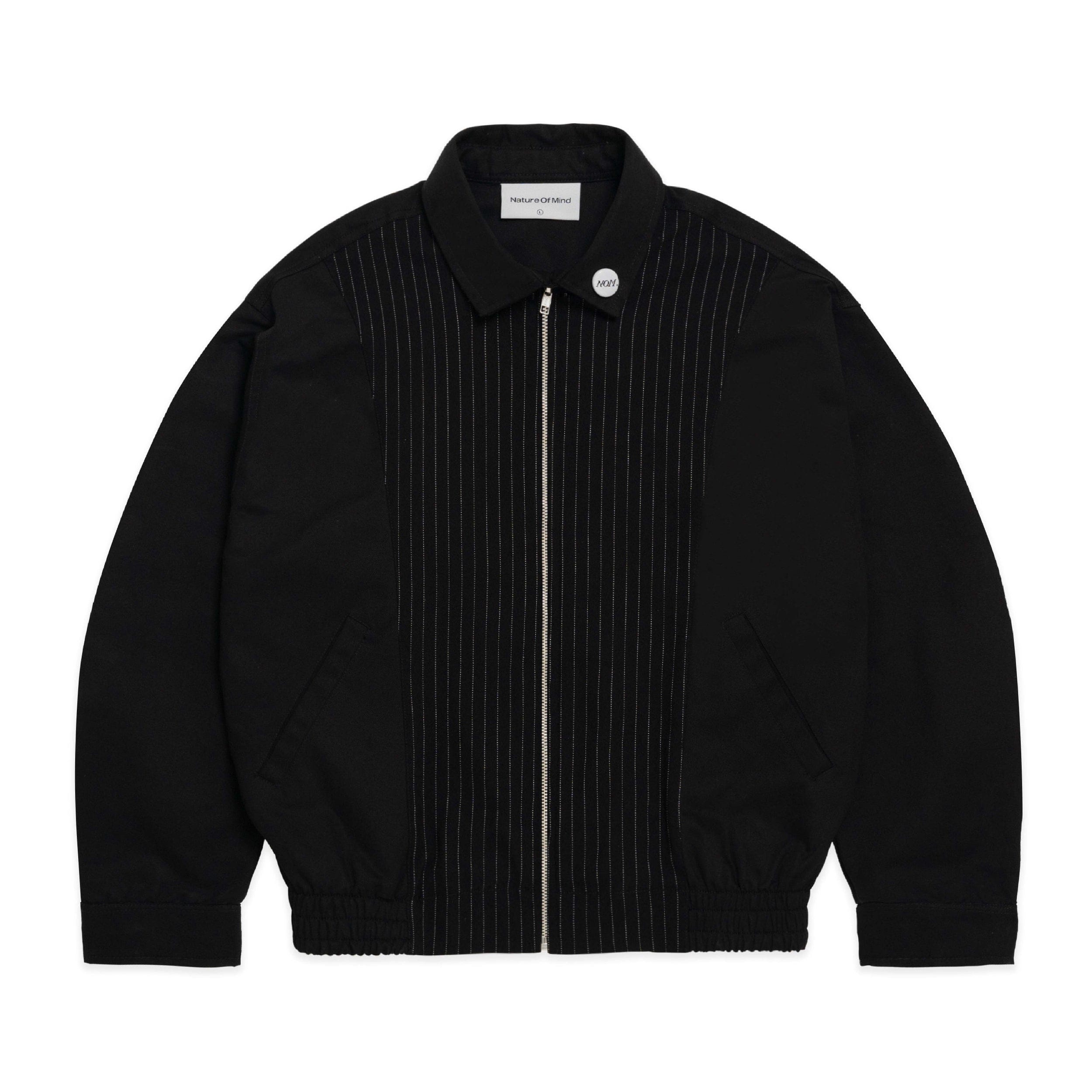 Nature of Mind Mixed Wool Zip Jacket - Black