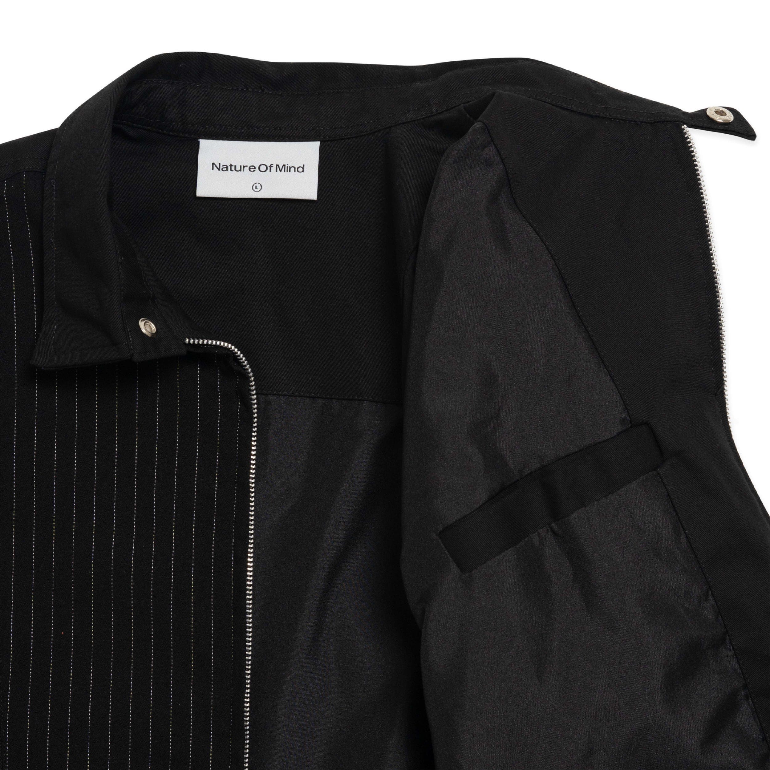 Nature of Mind Mixed Wool Zip Jacket - Black