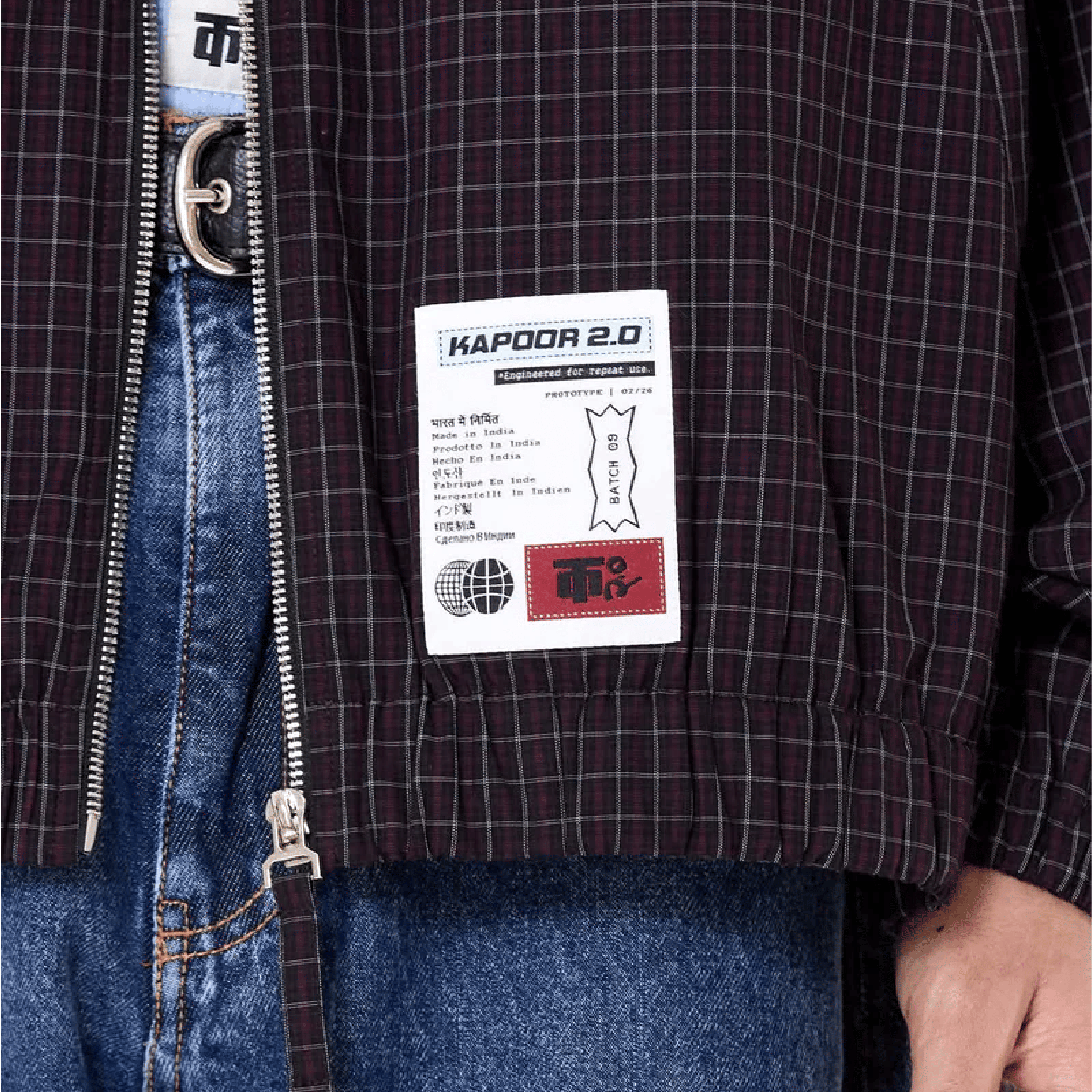 Kapoor 2.O Paneled Logo Jacket