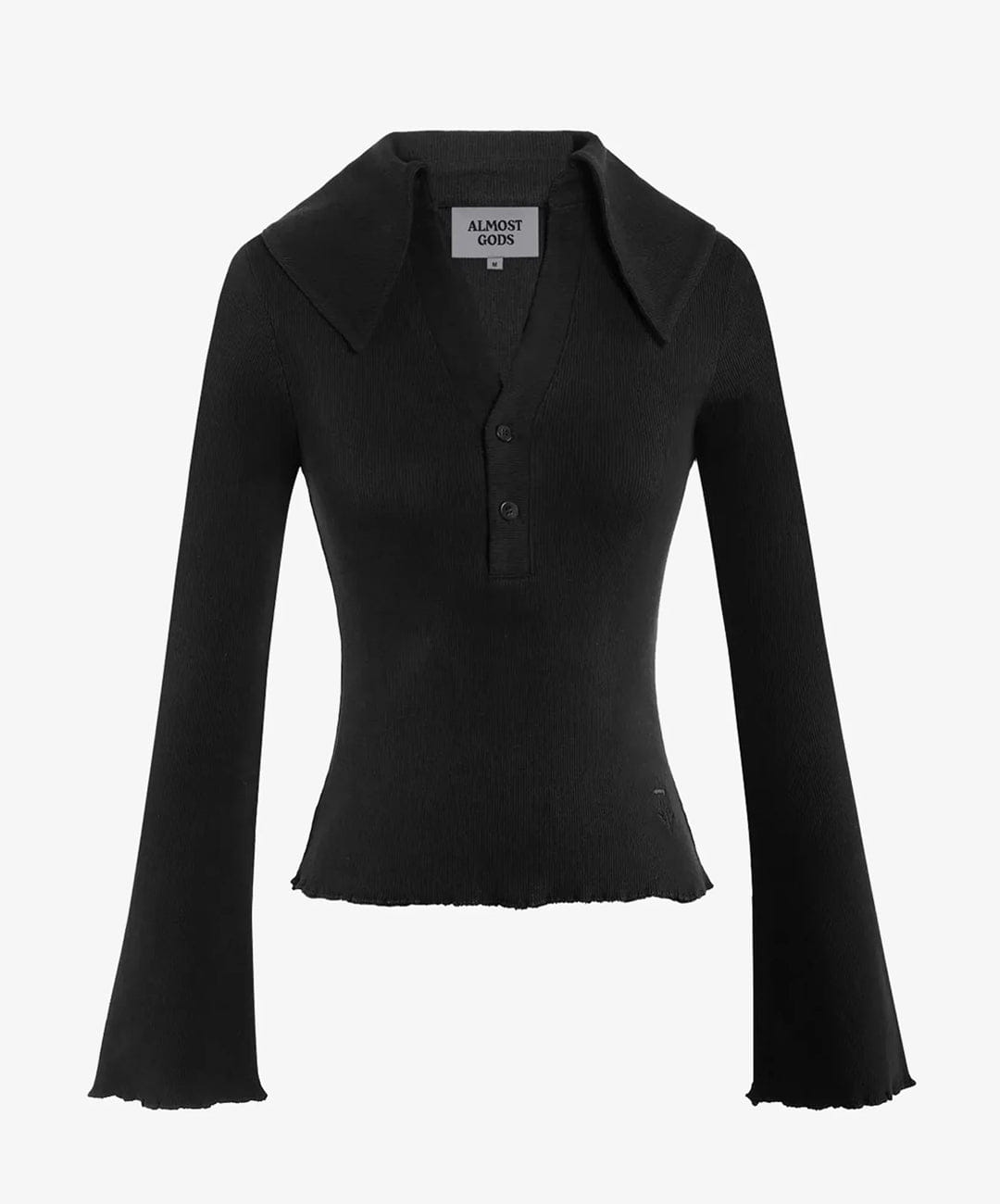 ALMOST GODS | MERIDIAN KNIT TOP { BLACK