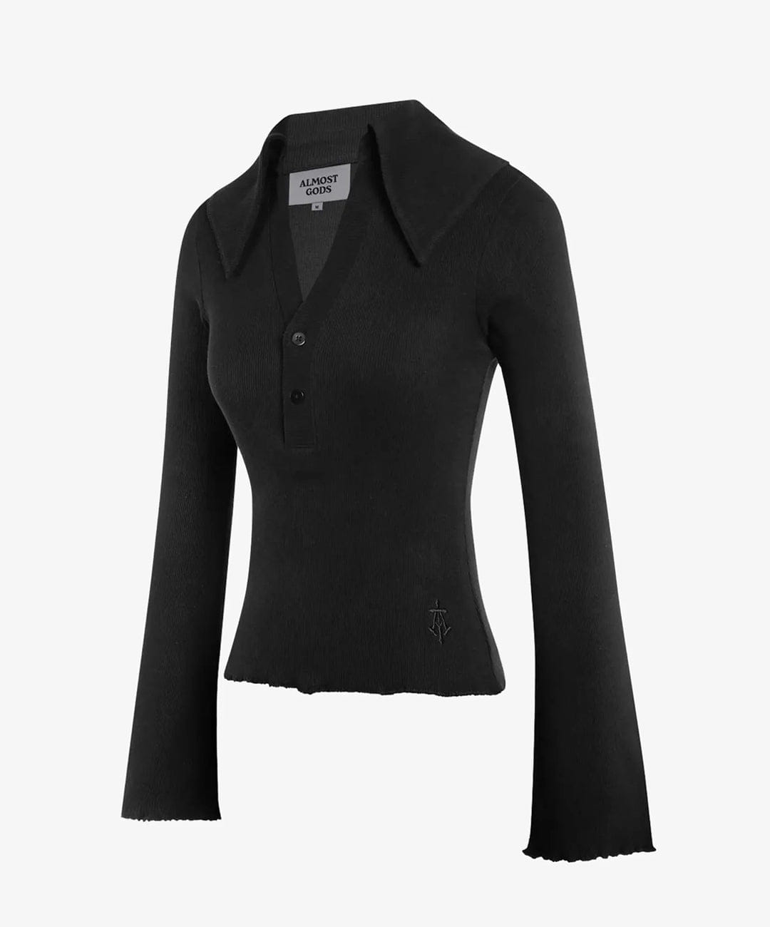 ALMOST GODS | MERIDIAN KNIT TOP { BLACK