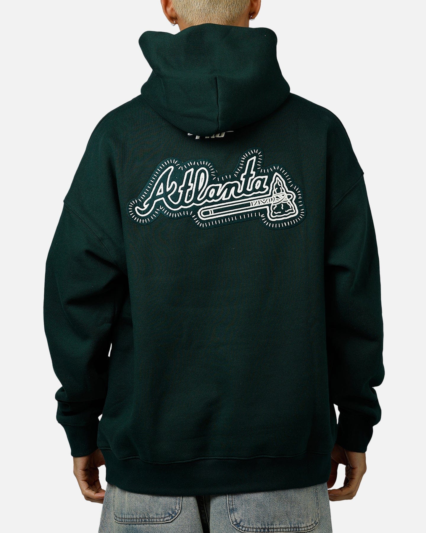PRO Standard Atlanta Braves Tapestry 2.0 Hoodie Dark Green