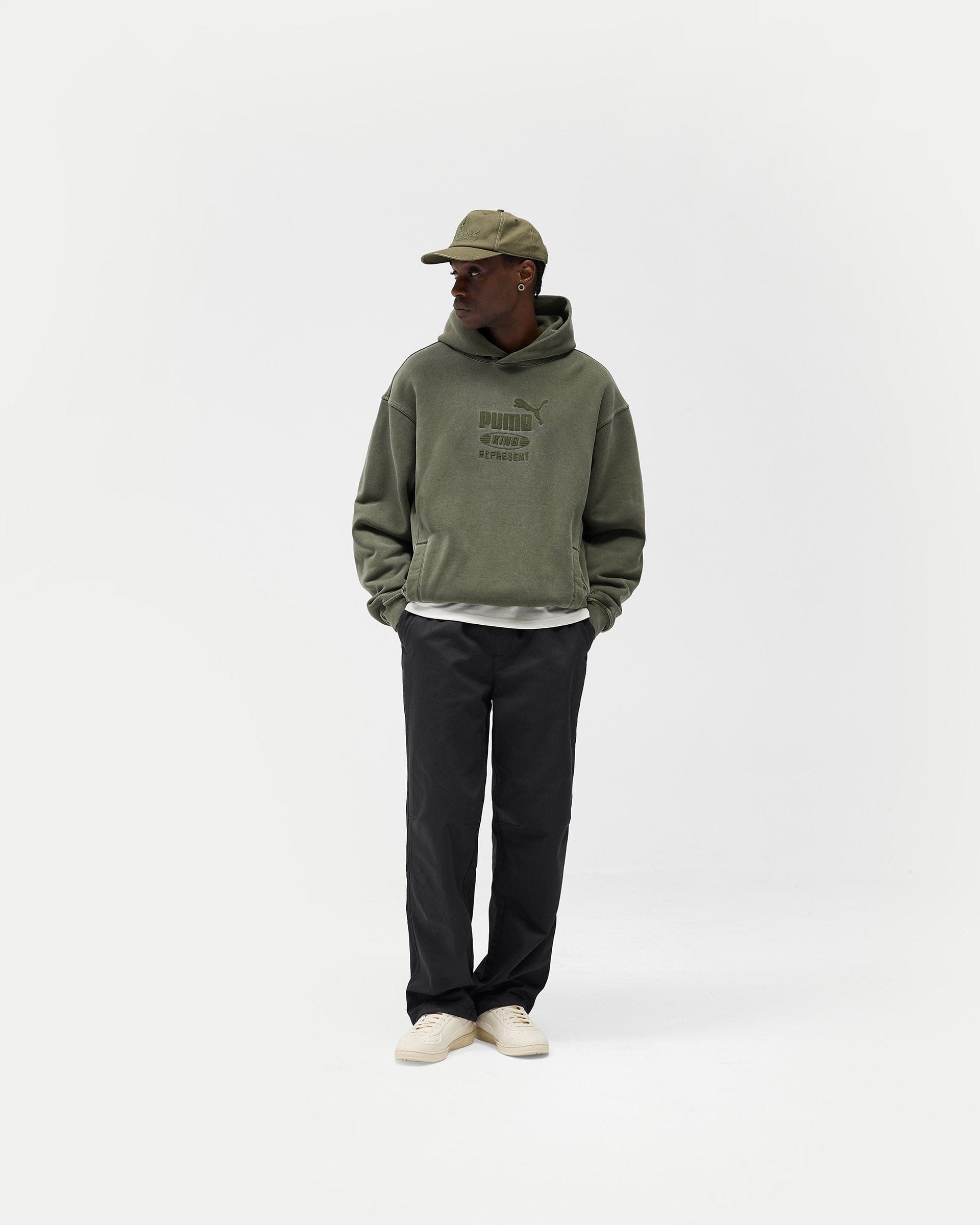 Represent x Puma Graphic Hoodie - Night Pine