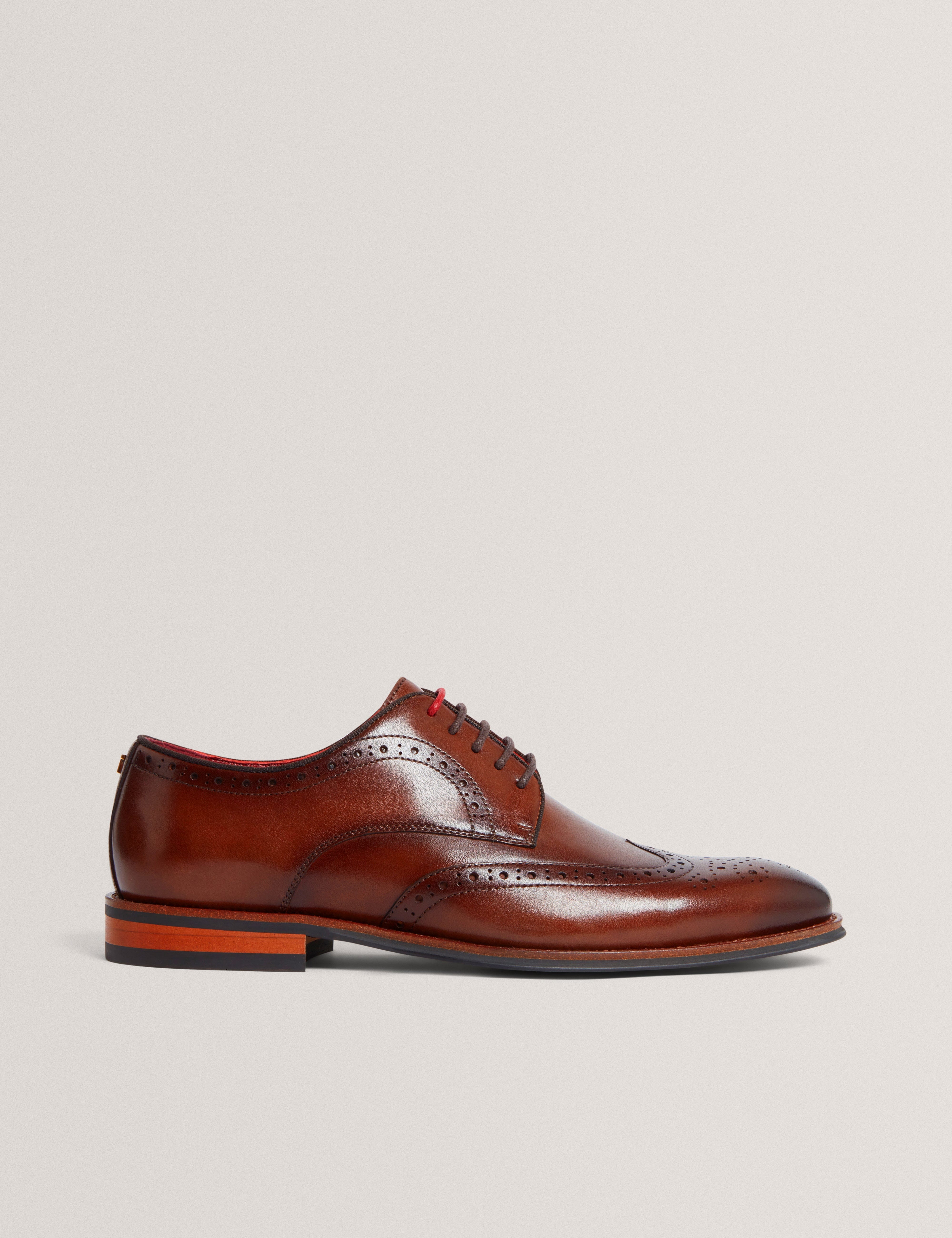 SHOE Markuse Brogue Derby Formal Shoe Tan