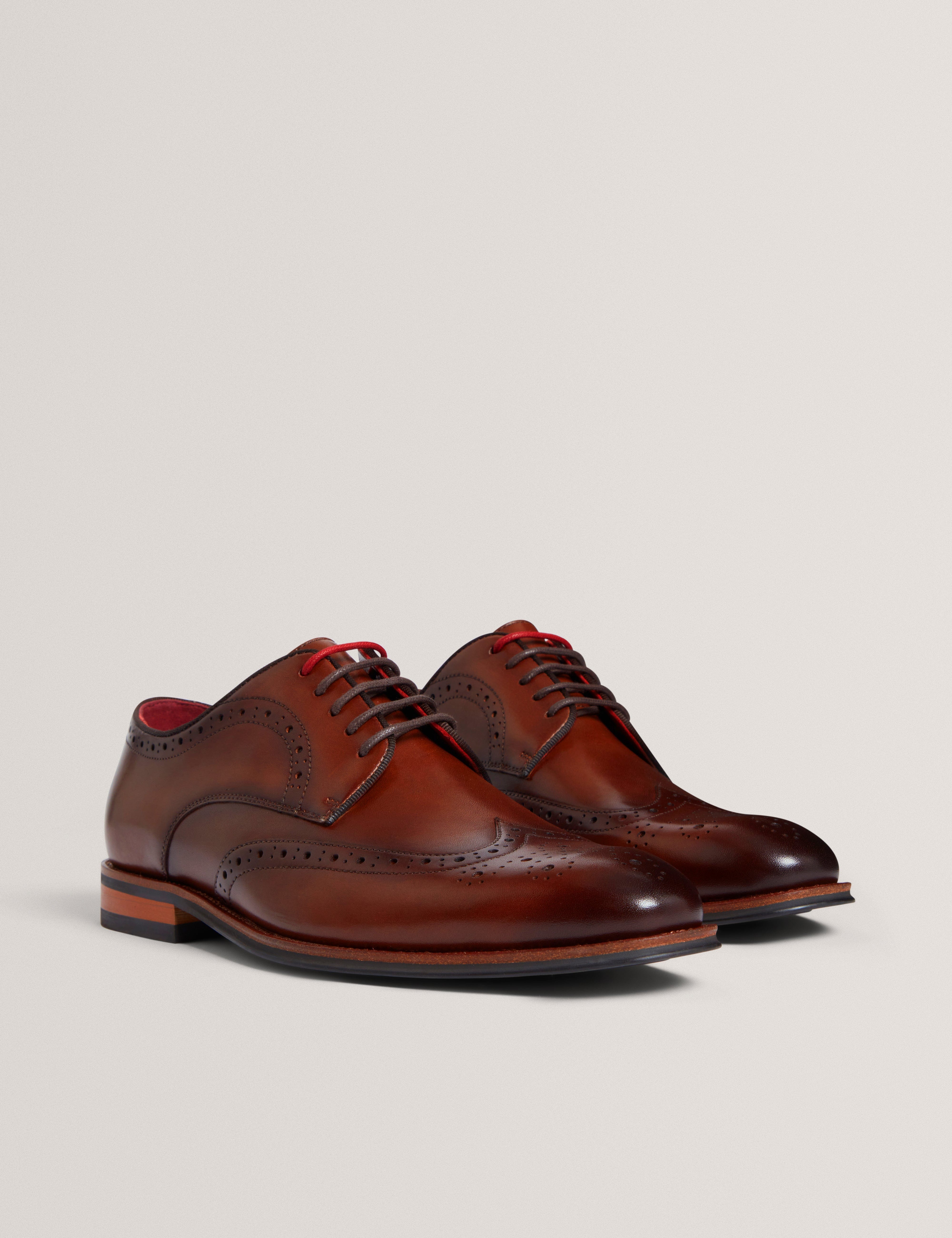 SHOE Markuse Brogue Derby Formal Shoe Tan