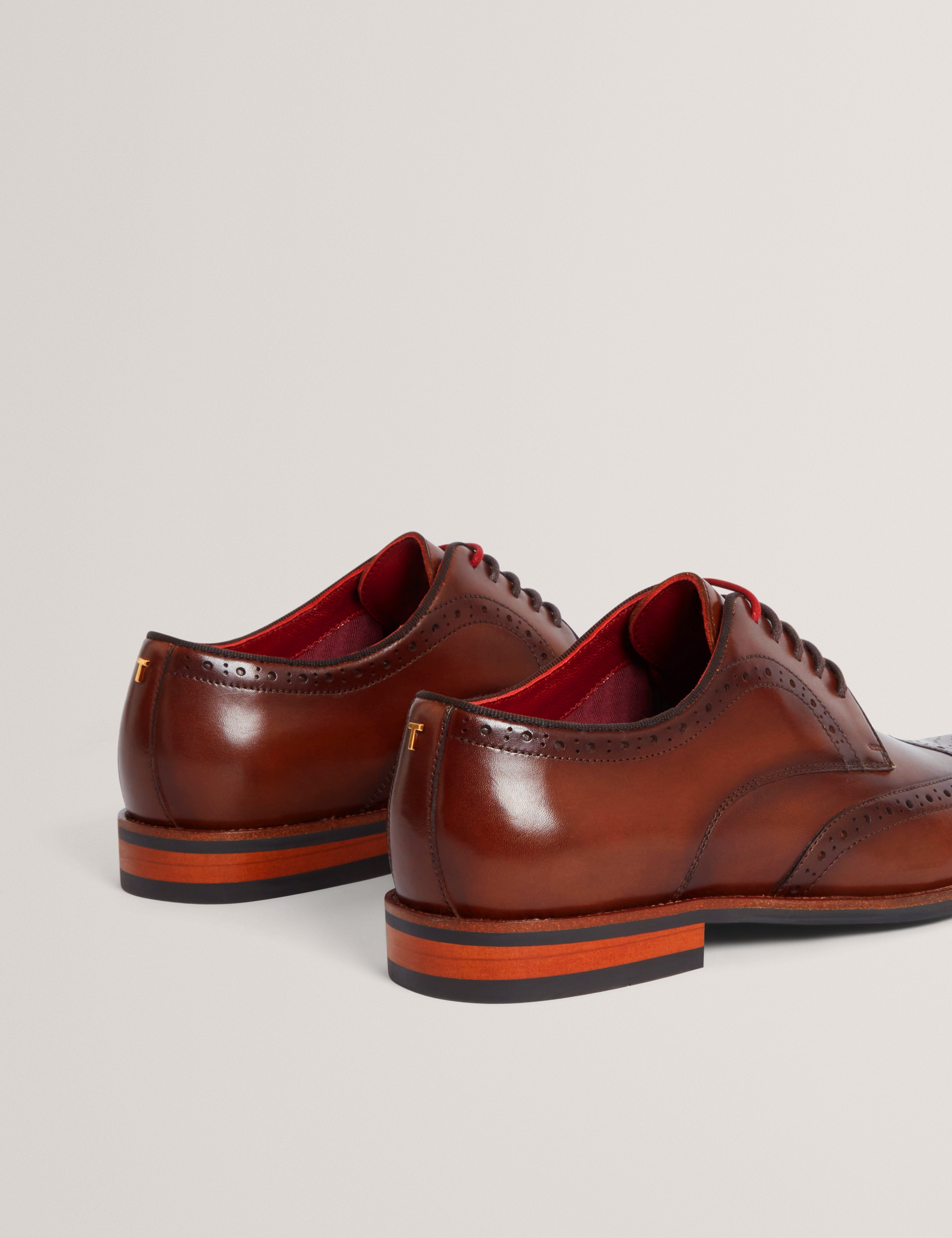 SHOE Markuse Brogue Derby Formal Shoe Tan