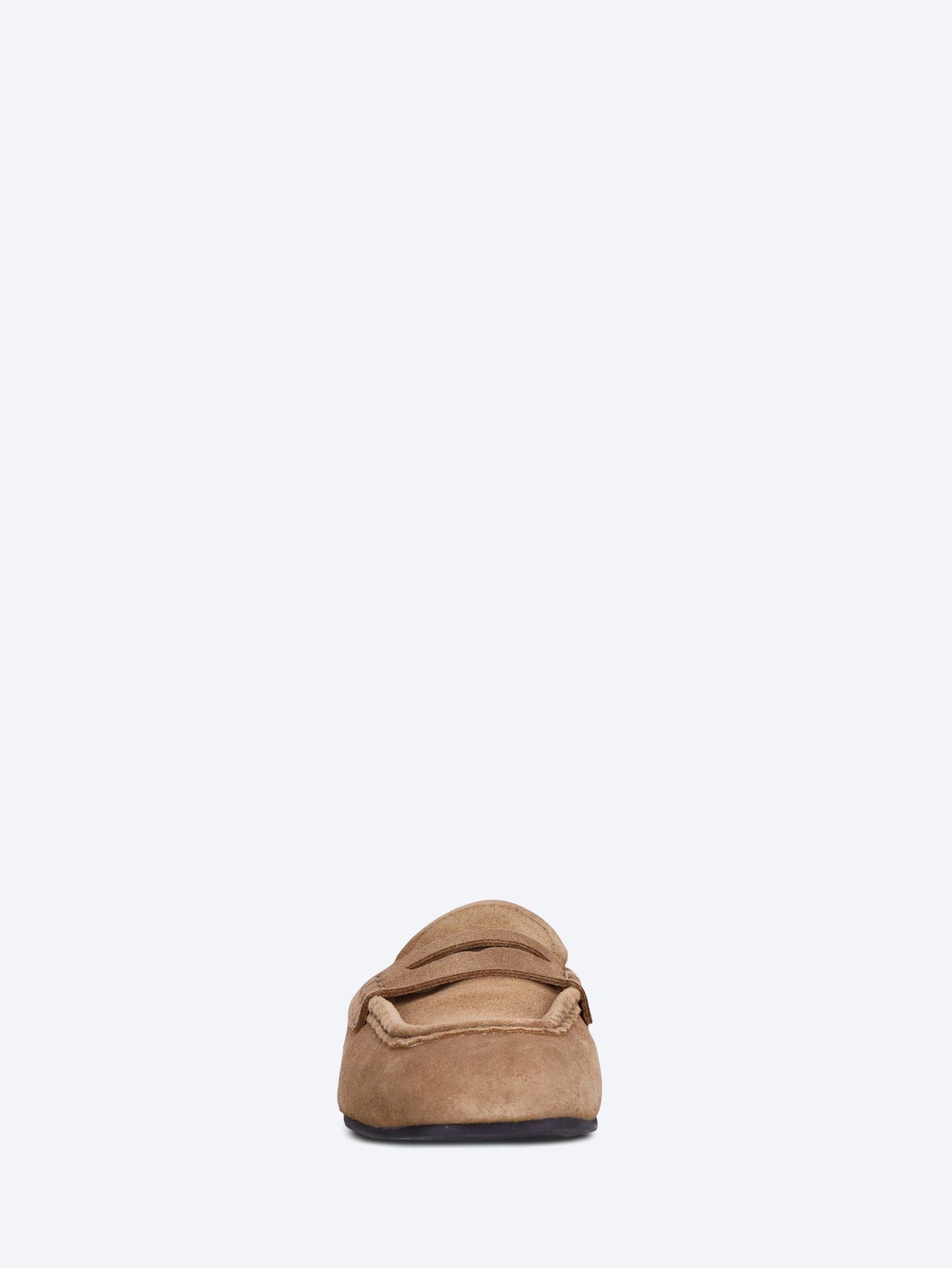 POSA Penny square suede loafers