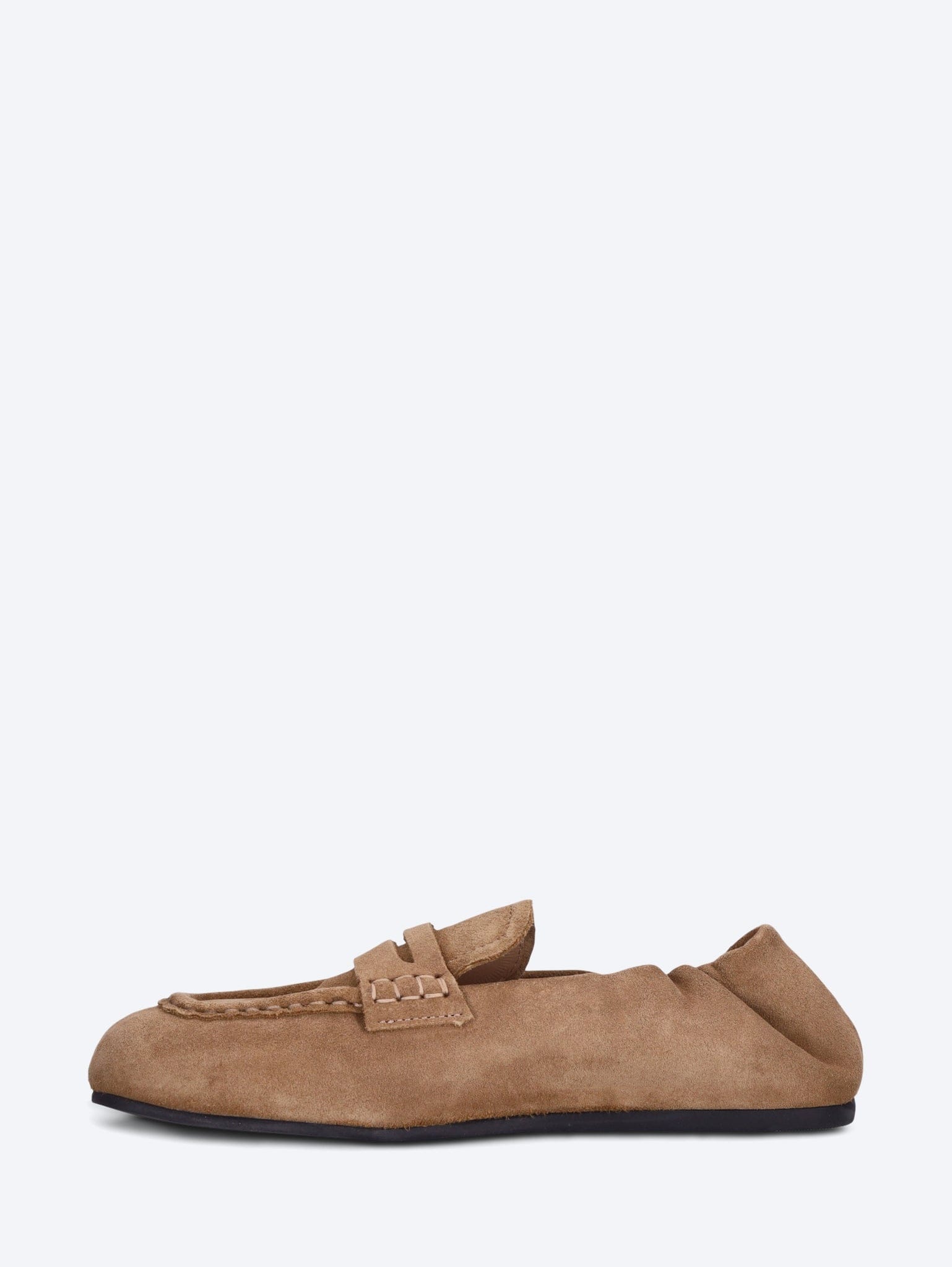 POSA Penny square suede loafers