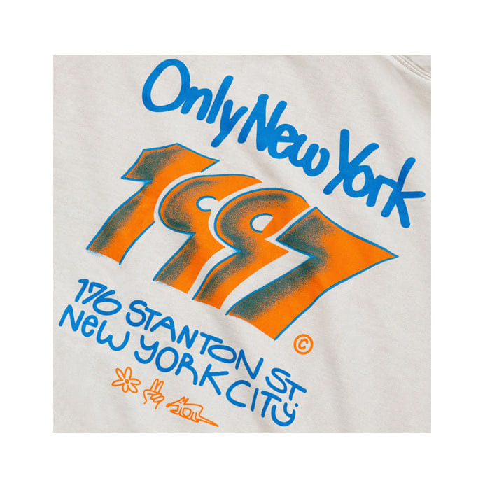 ONLY NY GRAFFITI 1997 HOODIE - CEMENT