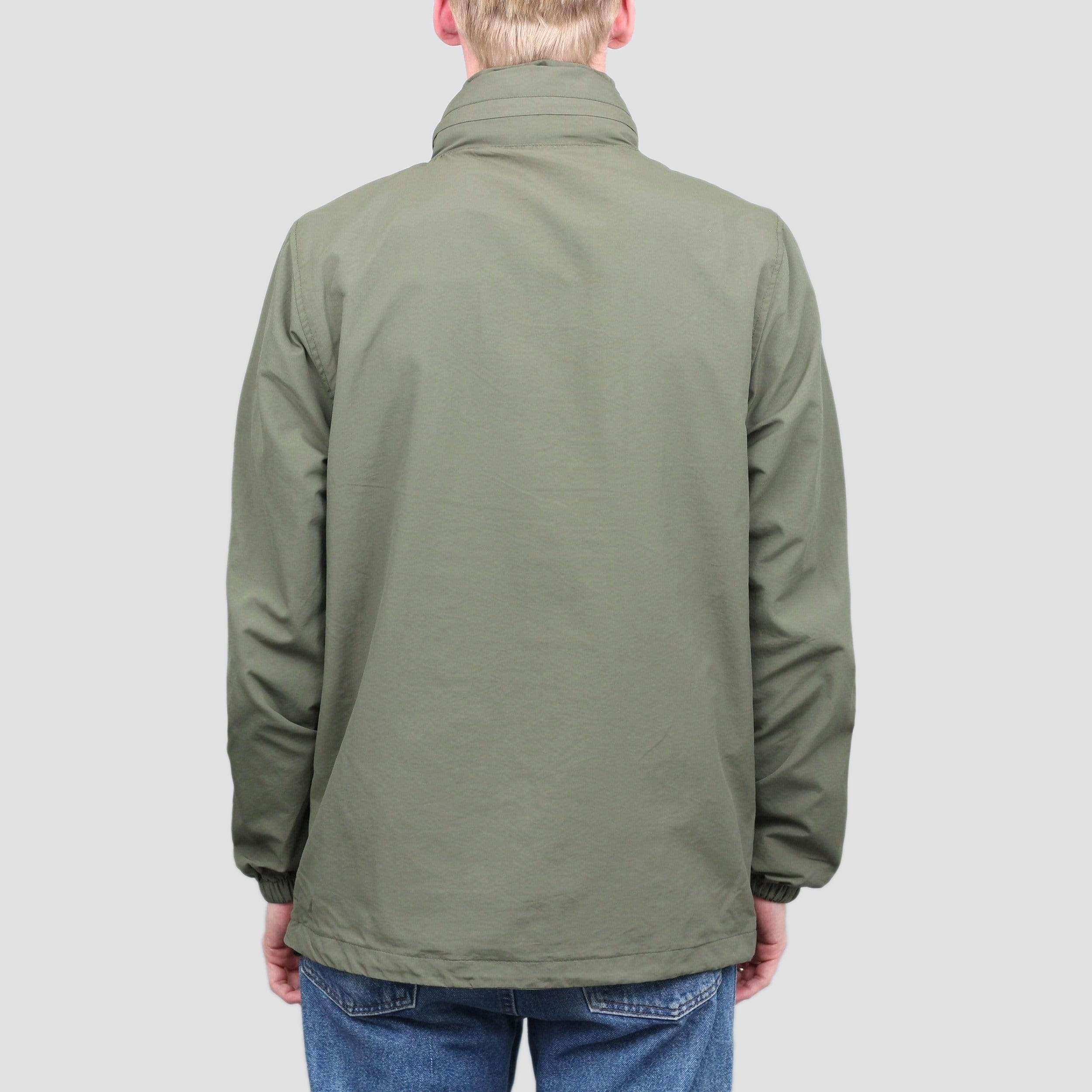 Slam City Skates Half Zip Shell Jacket Olive