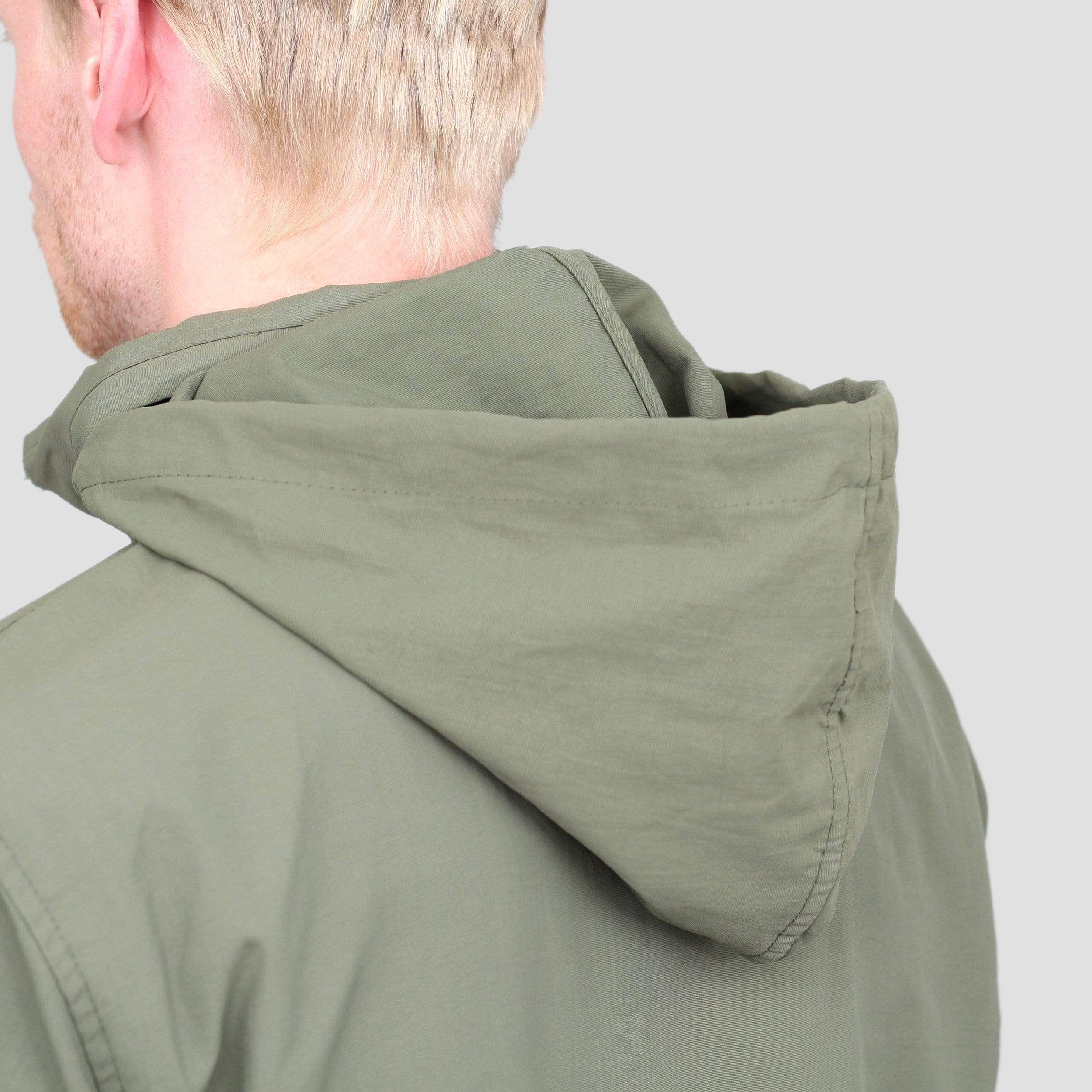Slam City Skates Half Zip Shell Jacket Olive