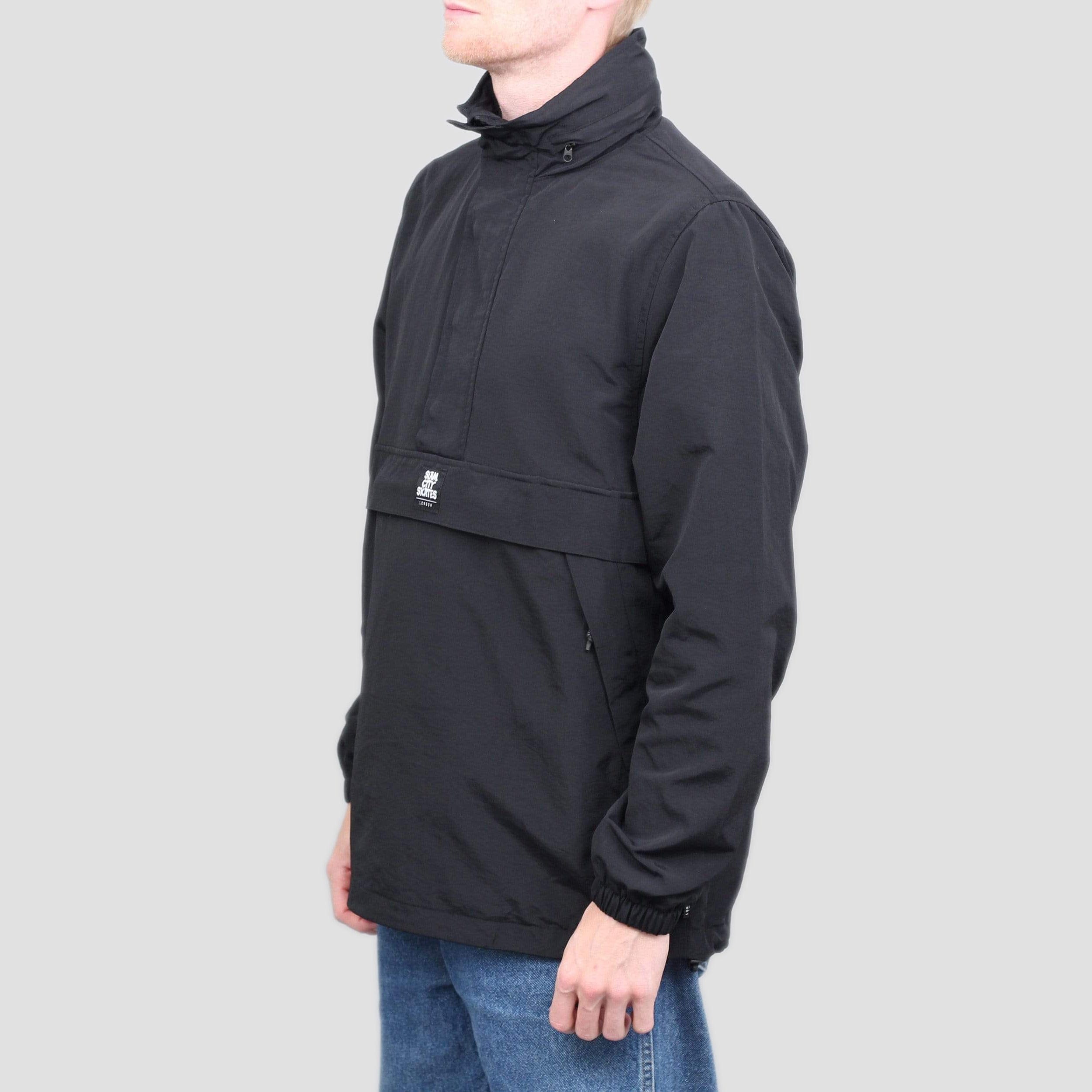 Slam City Skates Half Zip Shell Jacket Black