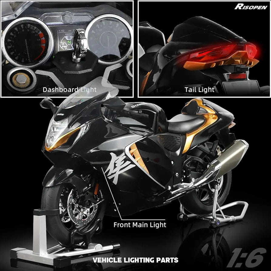 EDITION Suzuki Hayabusa Superbike Collectible Model – Black & Gold edition 1:6 scale