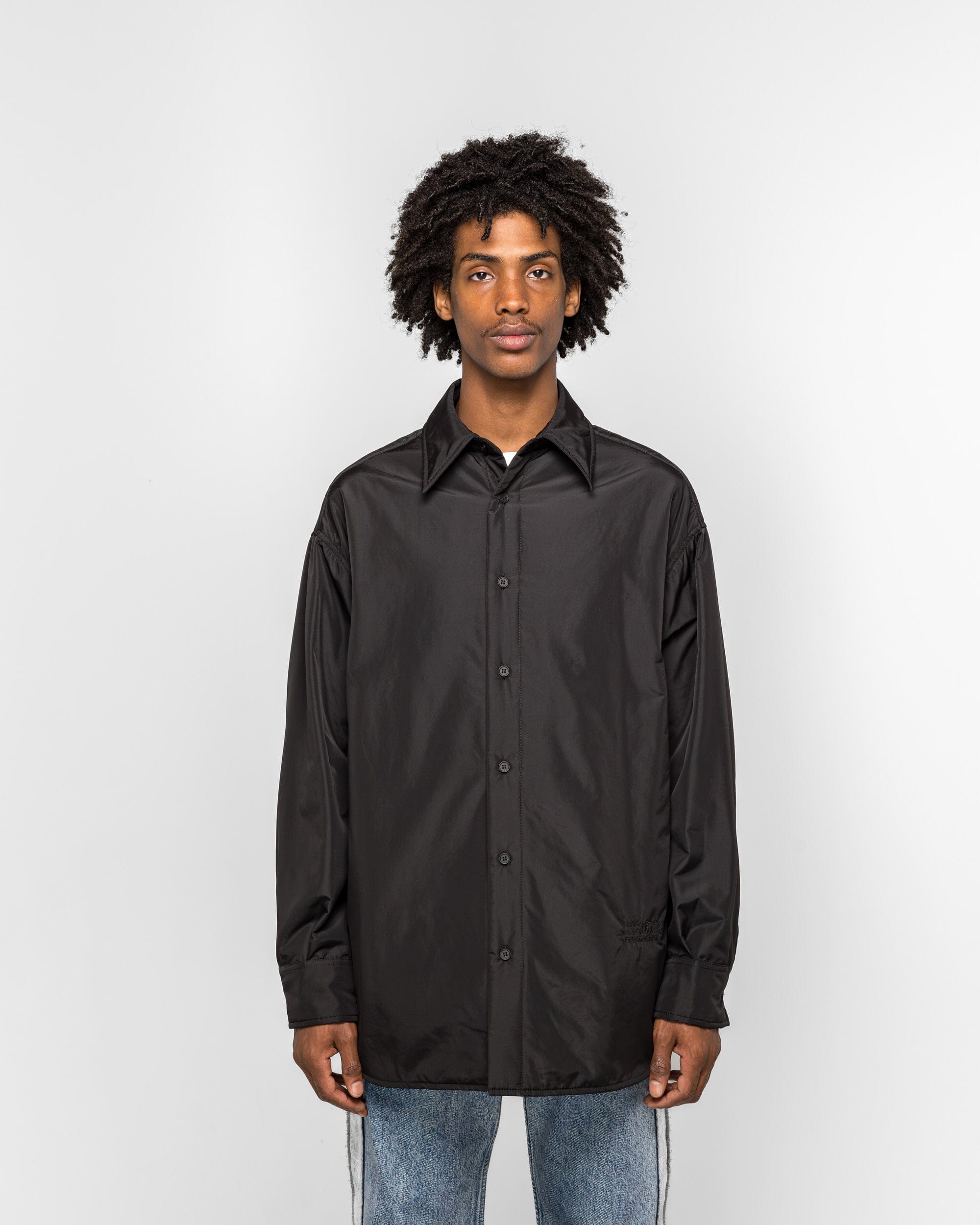 MM6 Light Padded Nylon Overshirt - Black