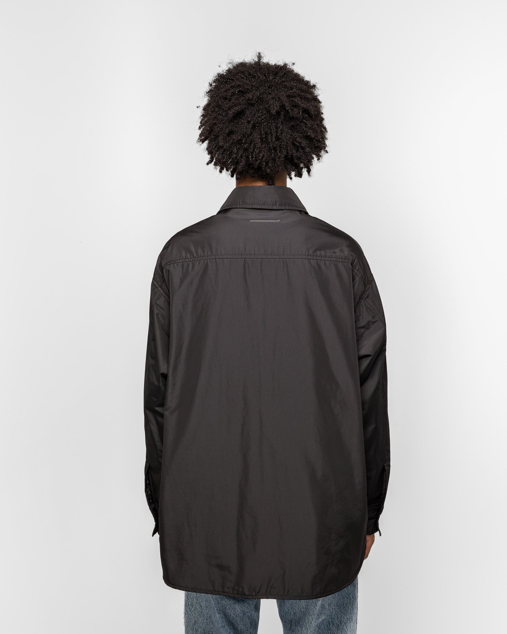 MM6 Light Padded Nylon Overshirt - Black