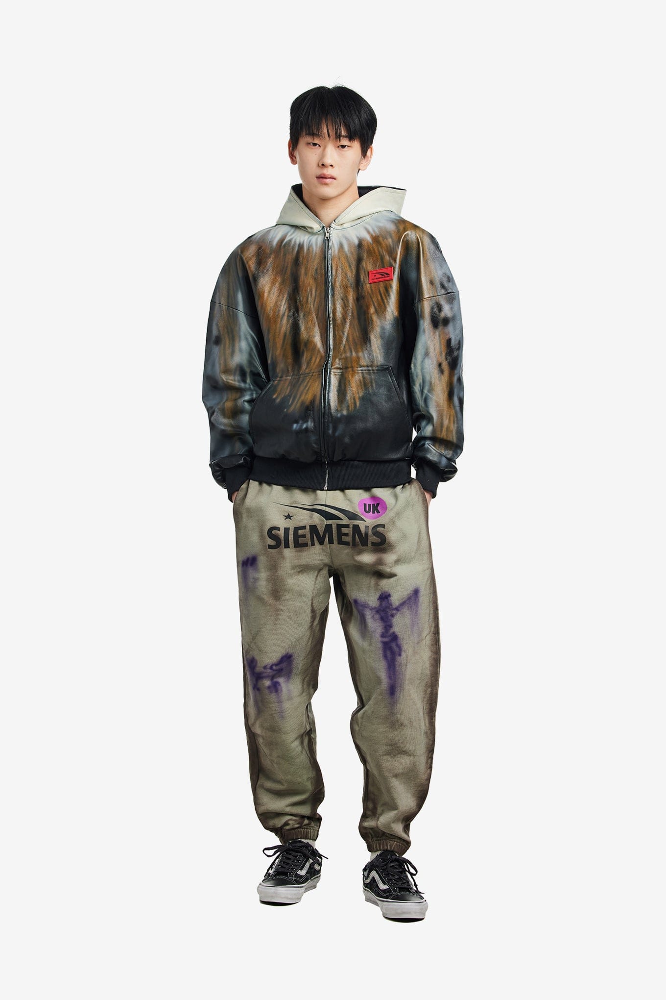 LA Maskarade LEATHER HOODIE JACKET