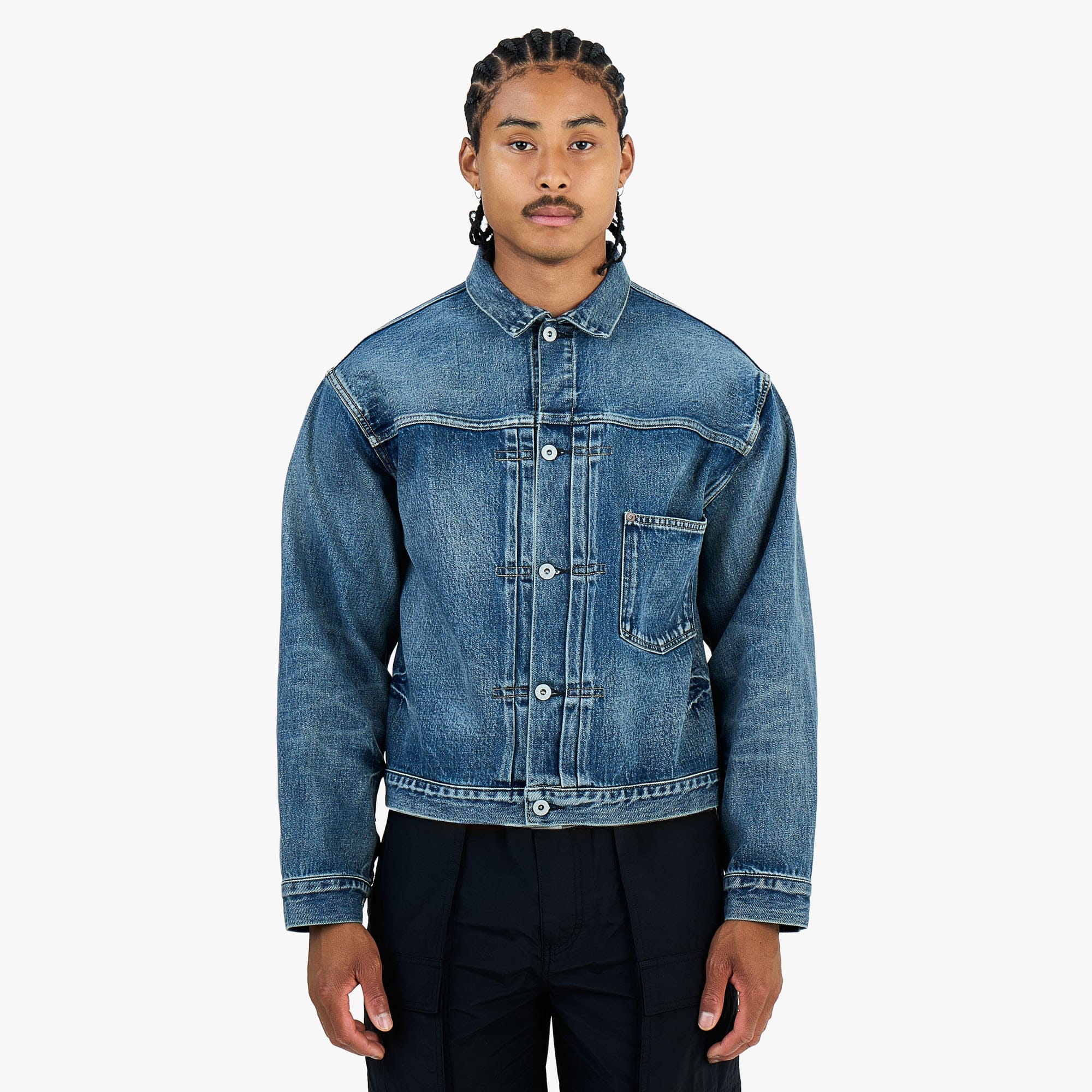 Khakis Union Denim Jacket / Mid Blue