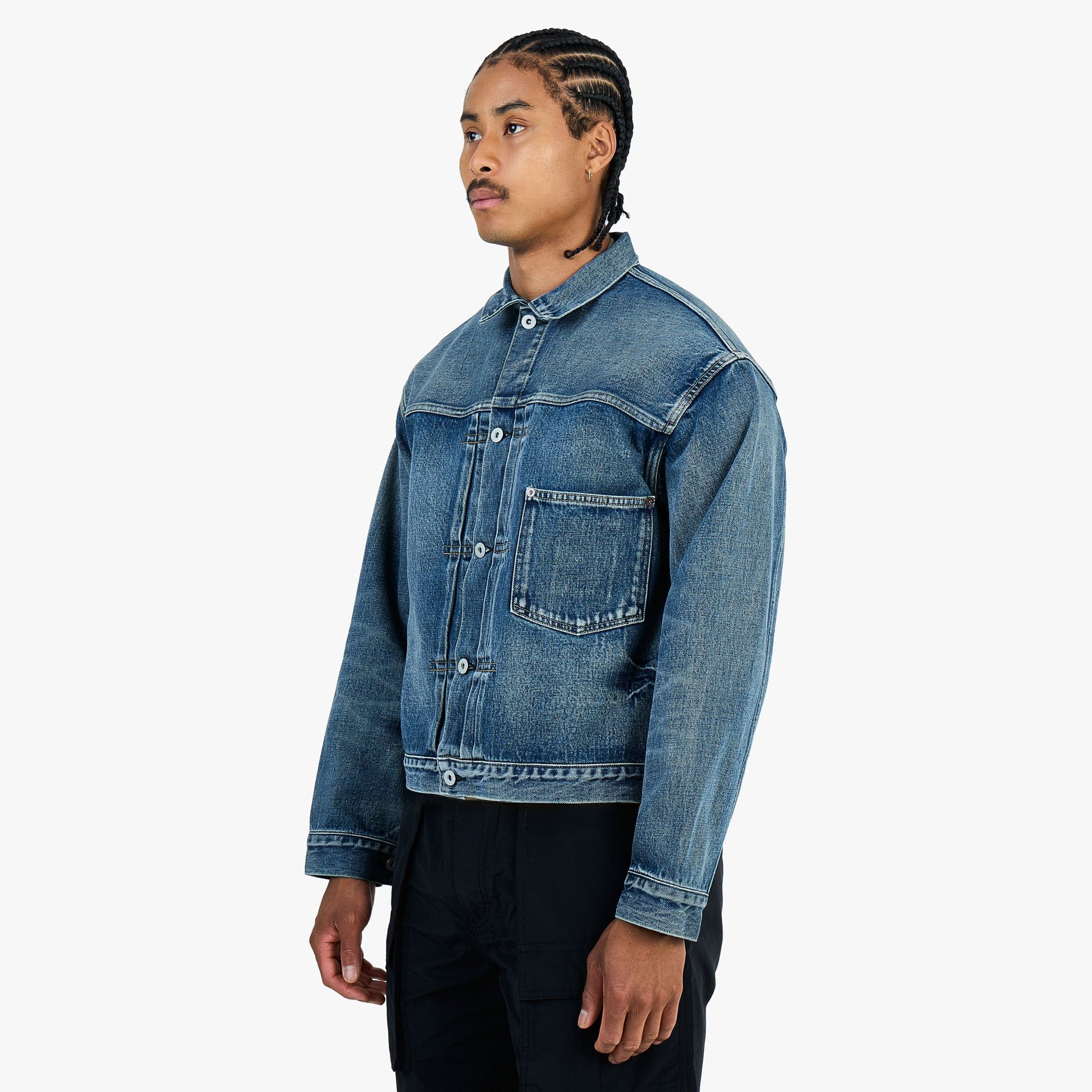 Khakis Union Denim Jacket / Mid Blue