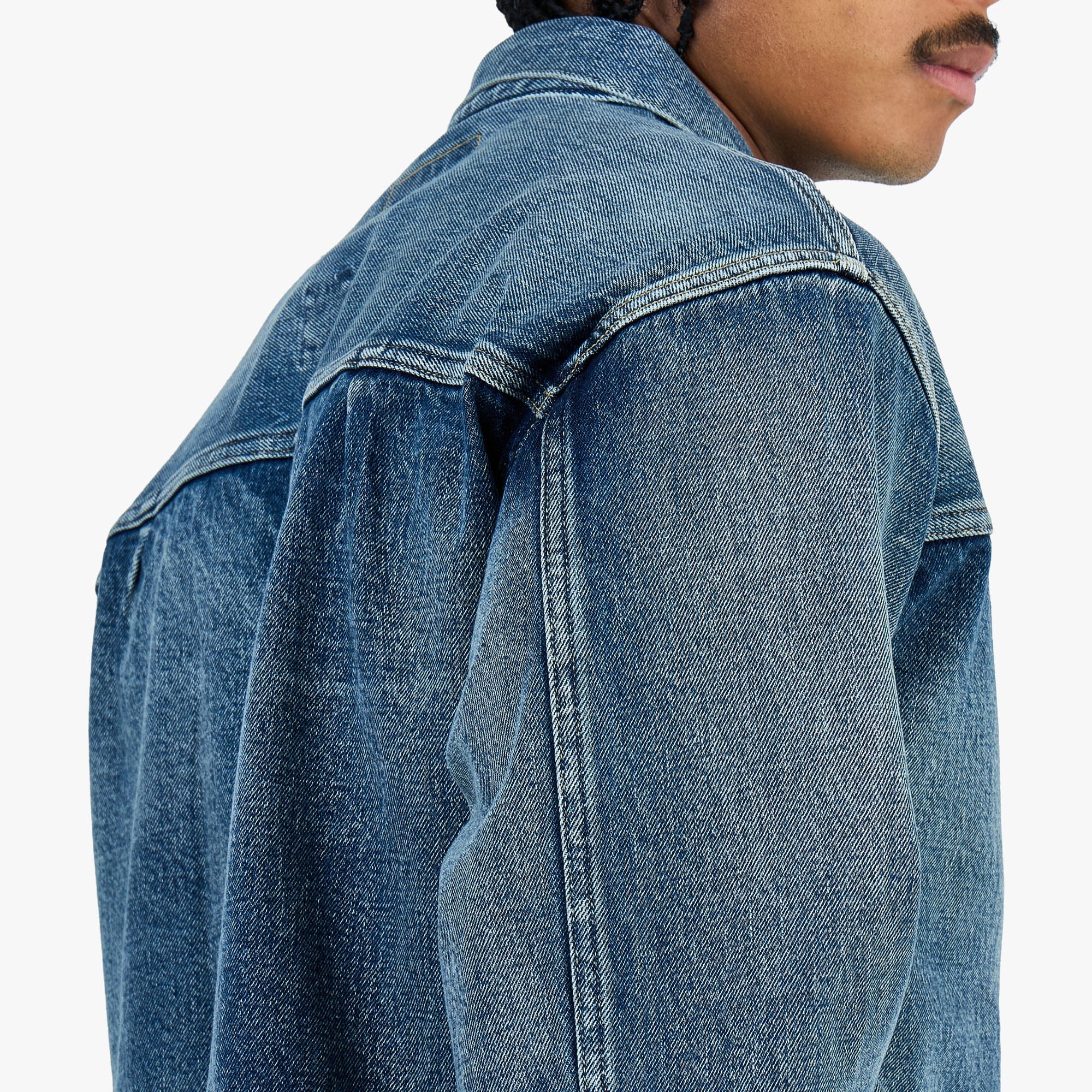 Khakis Union Denim Jacket / Mid Blue