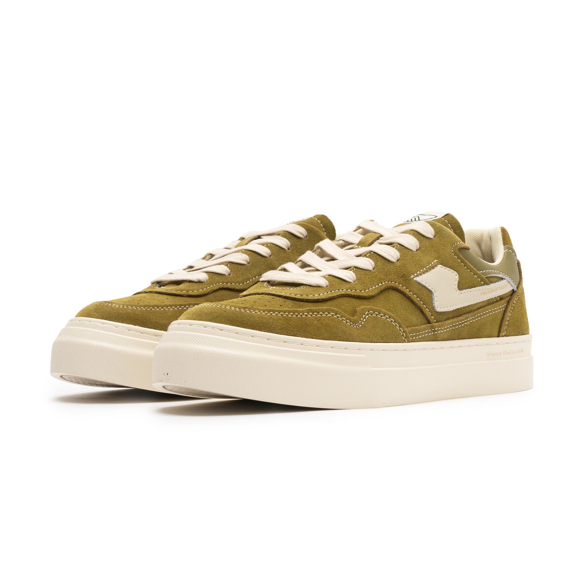 Stepney Workers Club PEARL II S - STRIKE SUEDE MILITARY CREAM YA29655