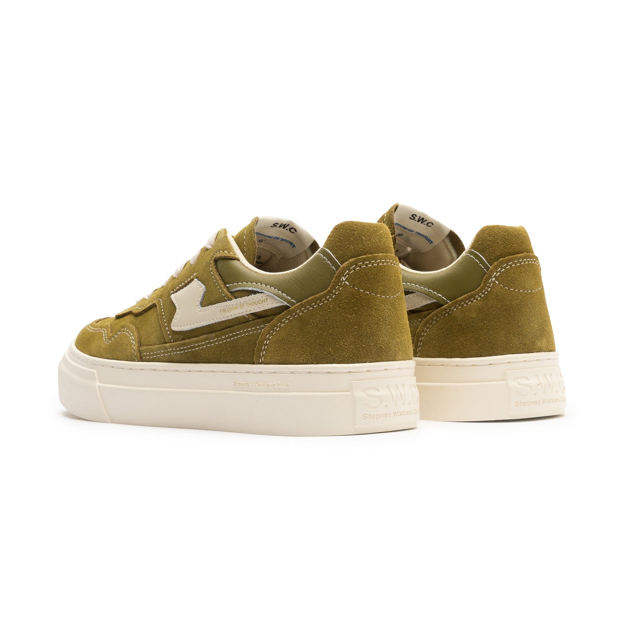 Stepney Workers Club PEARL II S - STRIKE SUEDE MILITARY CREAM YA29655