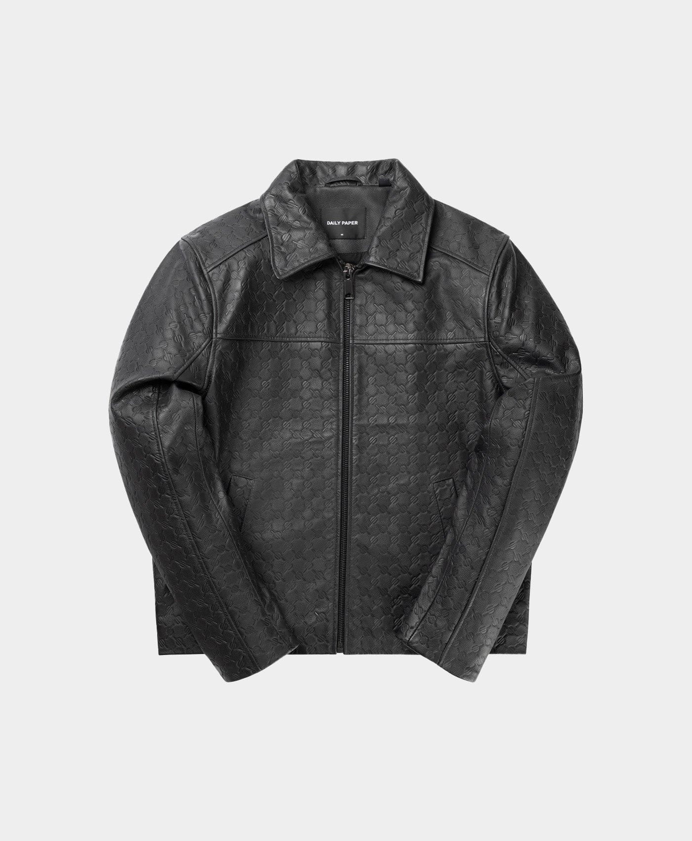 Monogram Black Silence Monogram Leather Jacket