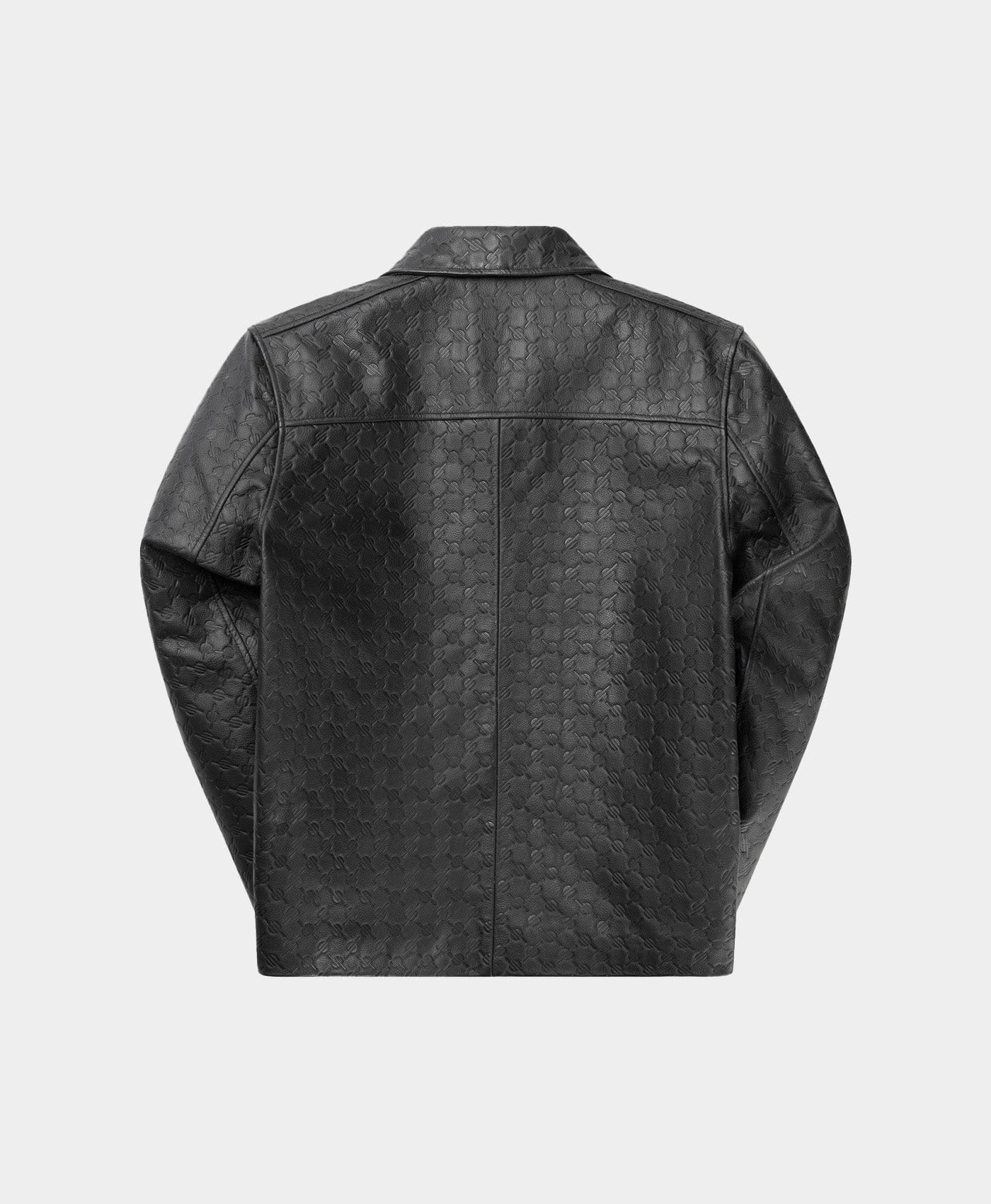 Monogram Black Silence Monogram Leather Jacket