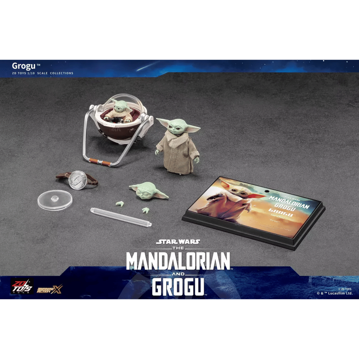 ZD Toys Grogu The Child 1/10 Scale Action Figure