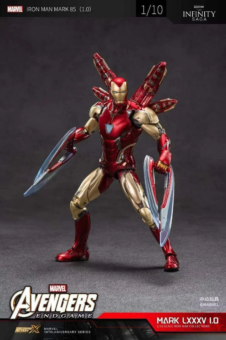 ZD Toys Avengers Endgame Ironman Mark 85 1/10 Scale Action Figure
