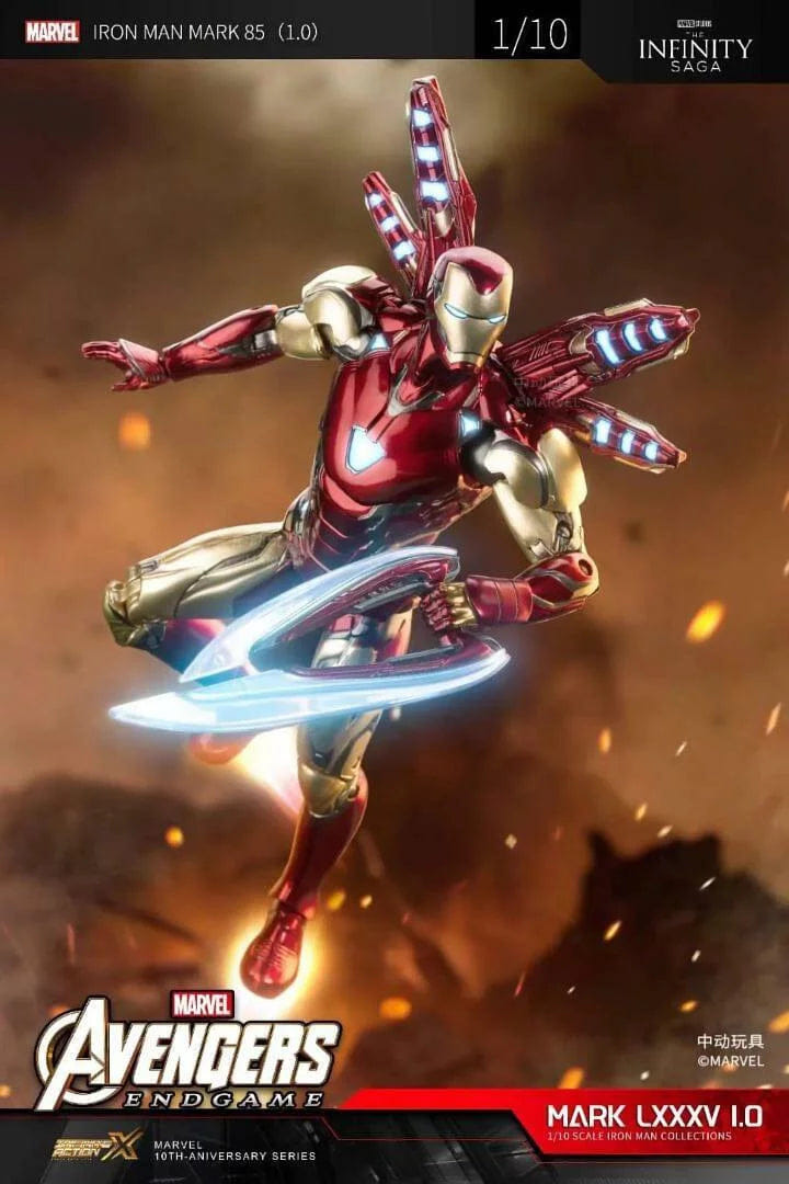 ZD Toys Avengers Endgame Ironman Mark 85 1/10 Scale Action Figure